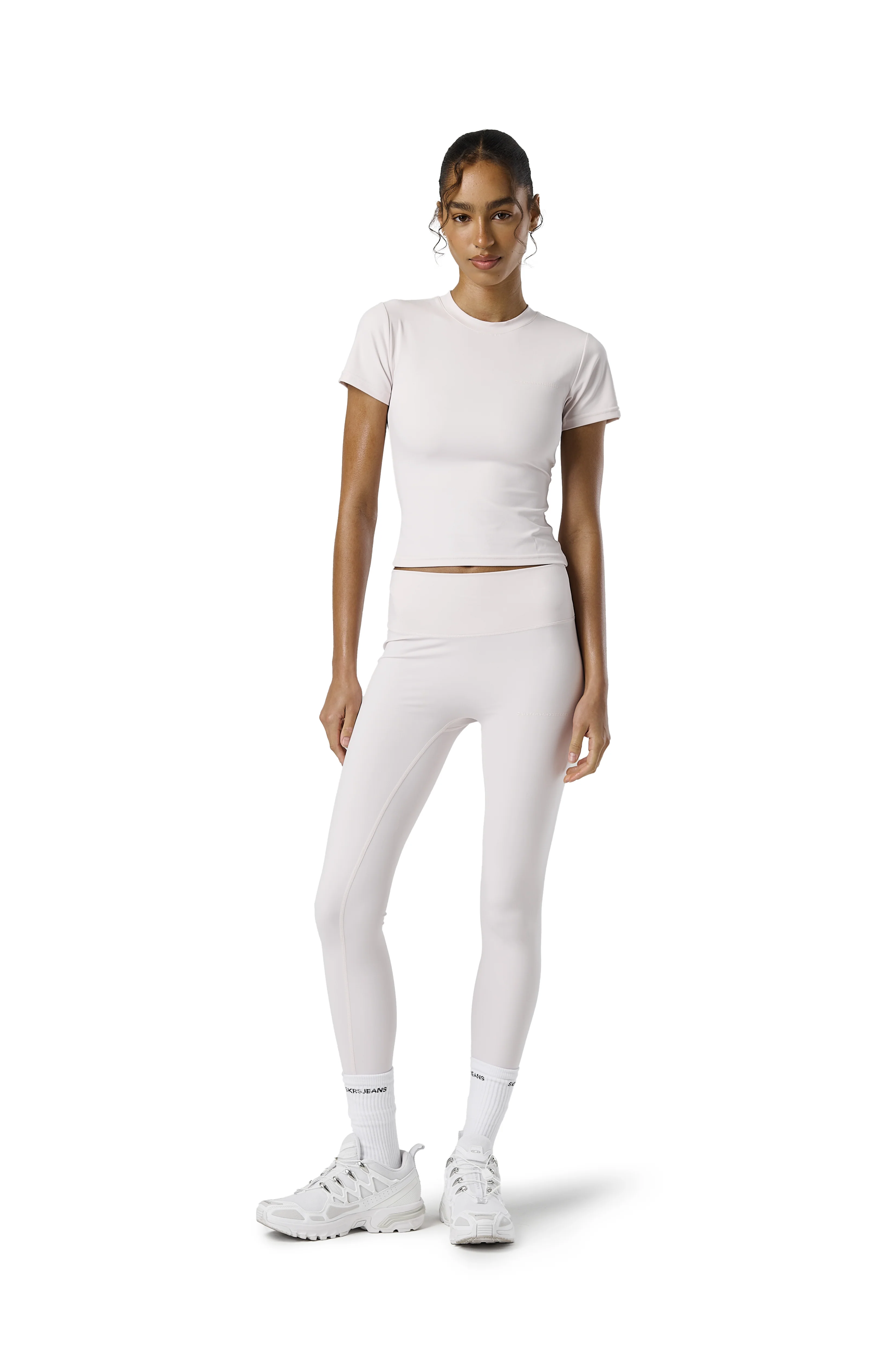 Active Leggings in Soft Pink - Image 3