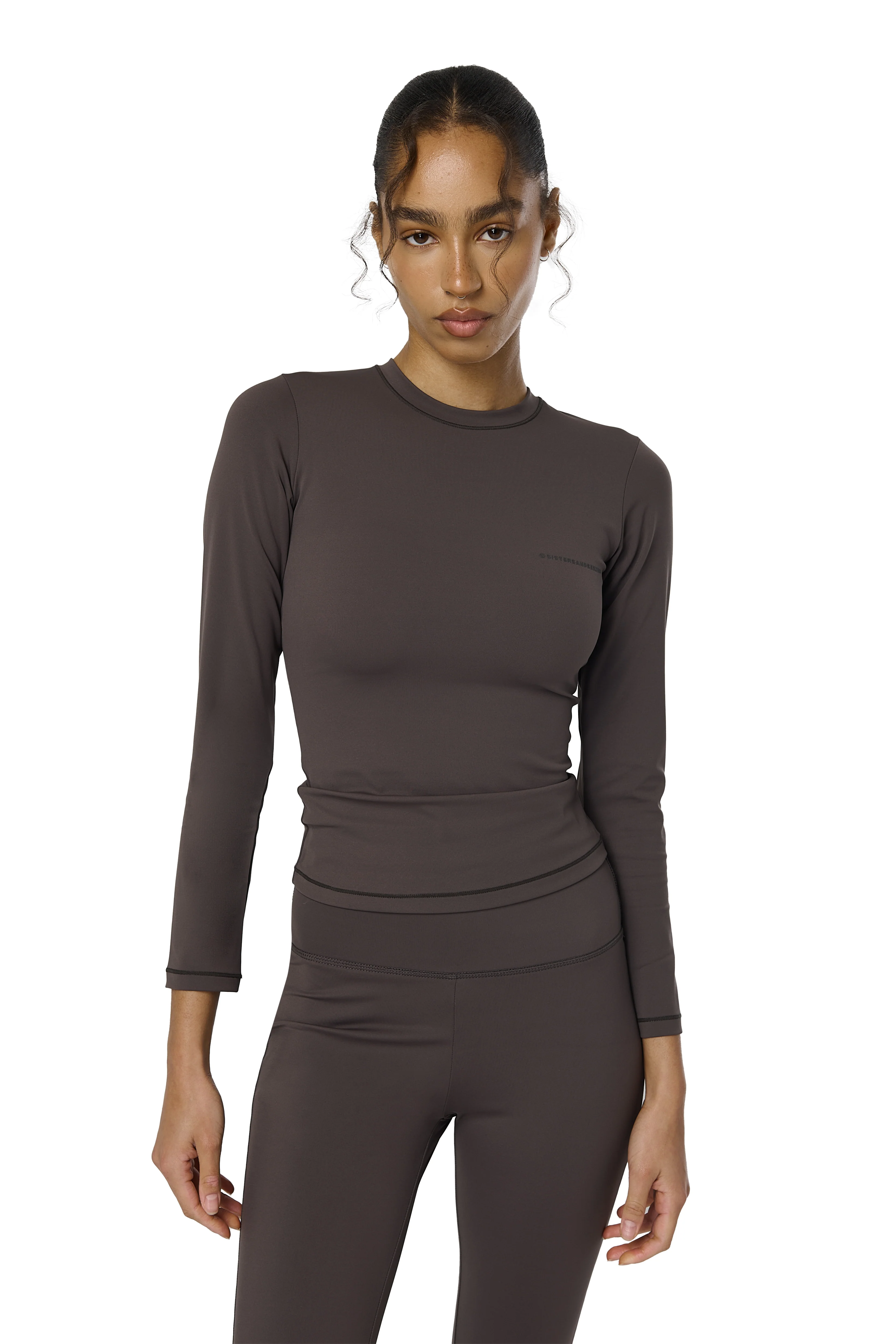 Active Long Sleeve Top in Moose - Image 5