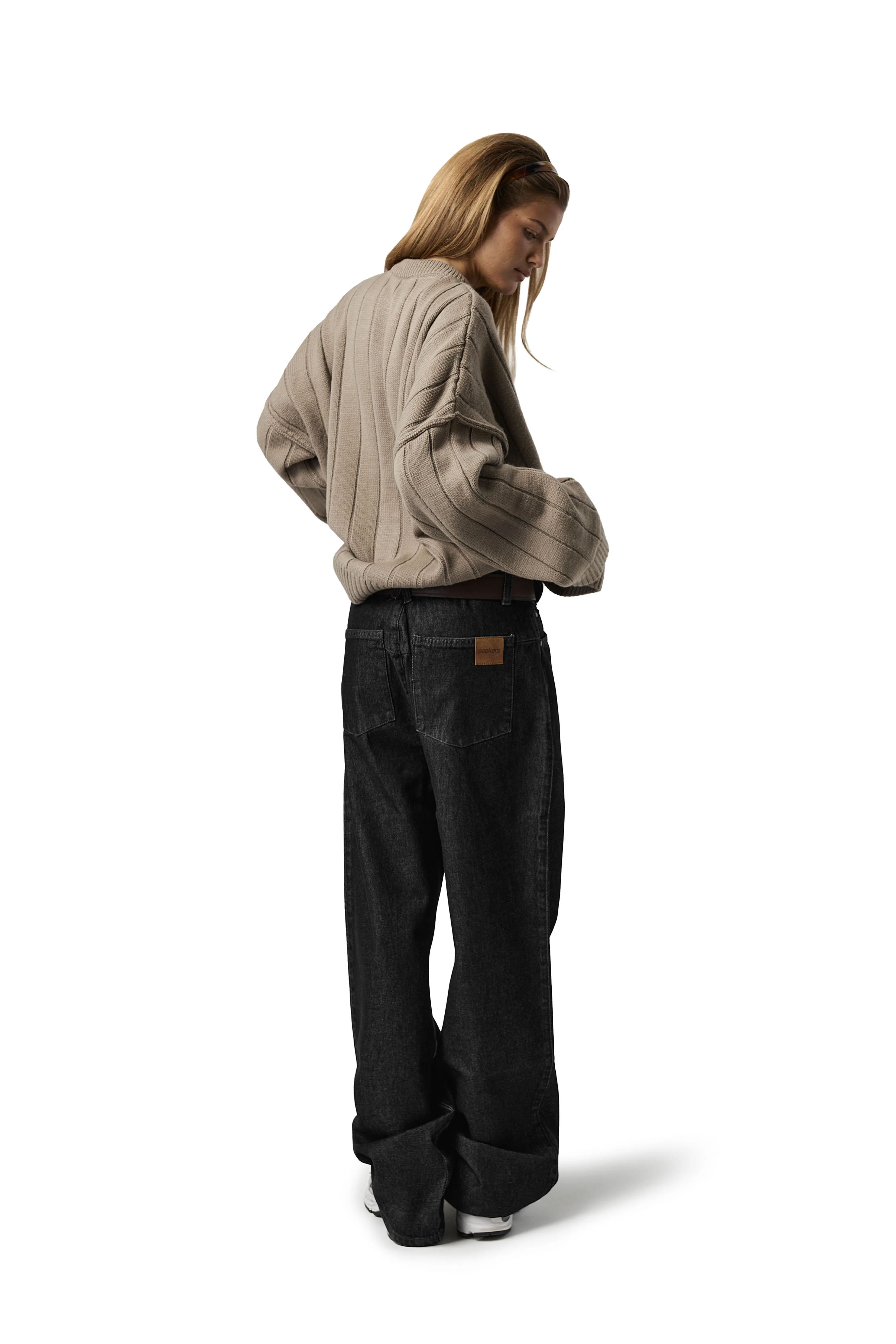 Bryant Button Cardigan in Beige - Image 9