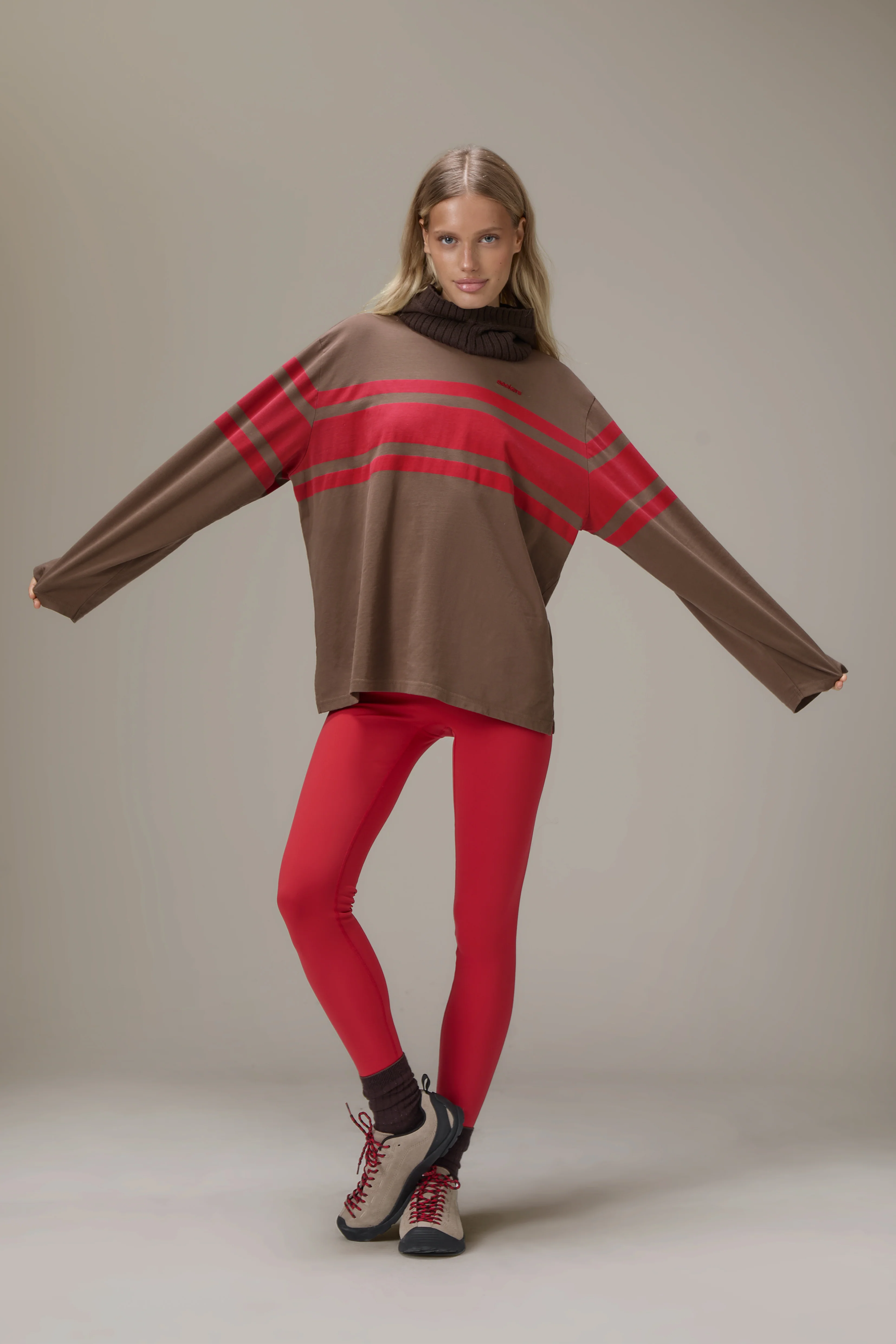 Boardwalk Long Sleeve Tee in Brown - Image 4