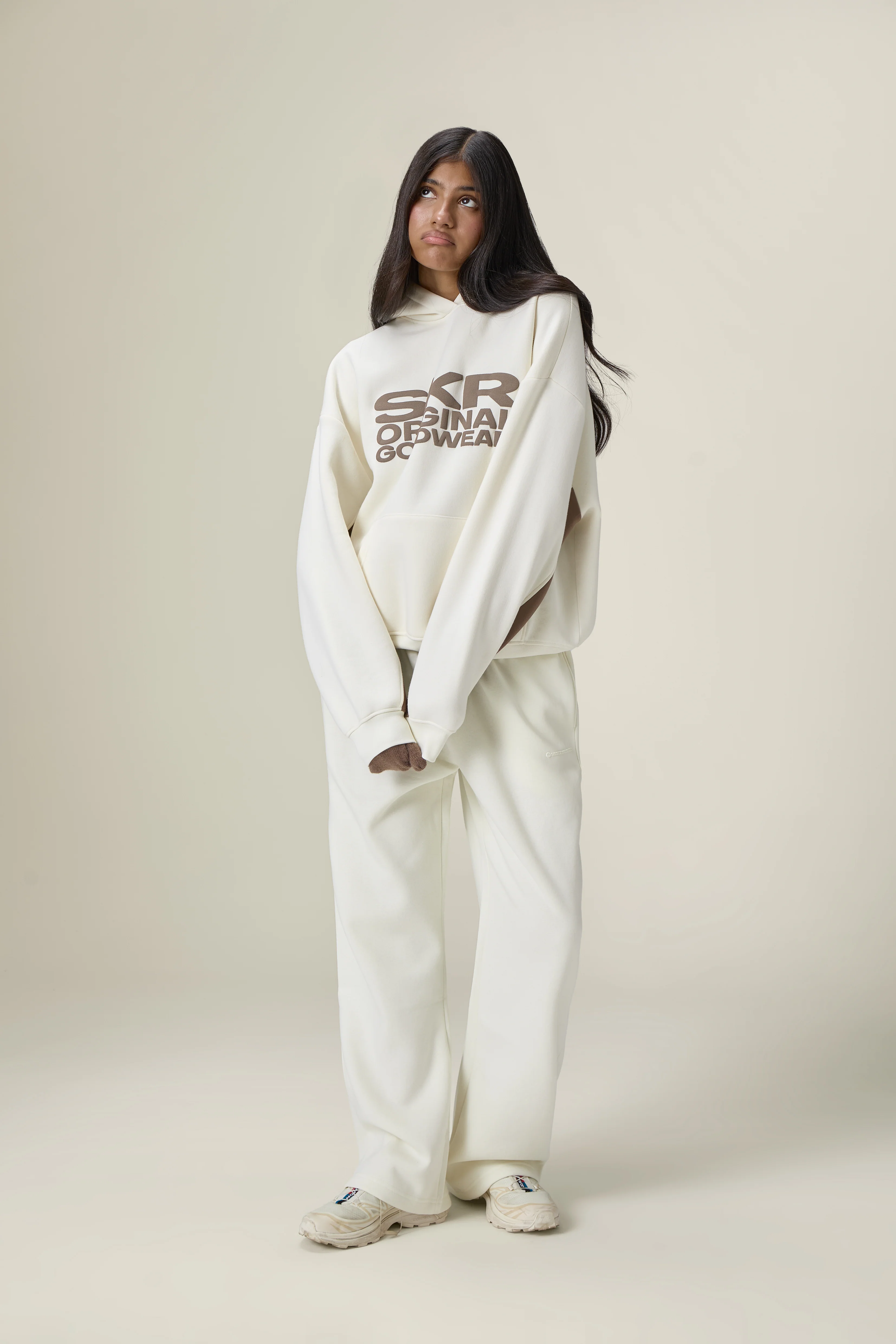 Seekers Originals Panel Hoodie in Cream Balm - Image 7