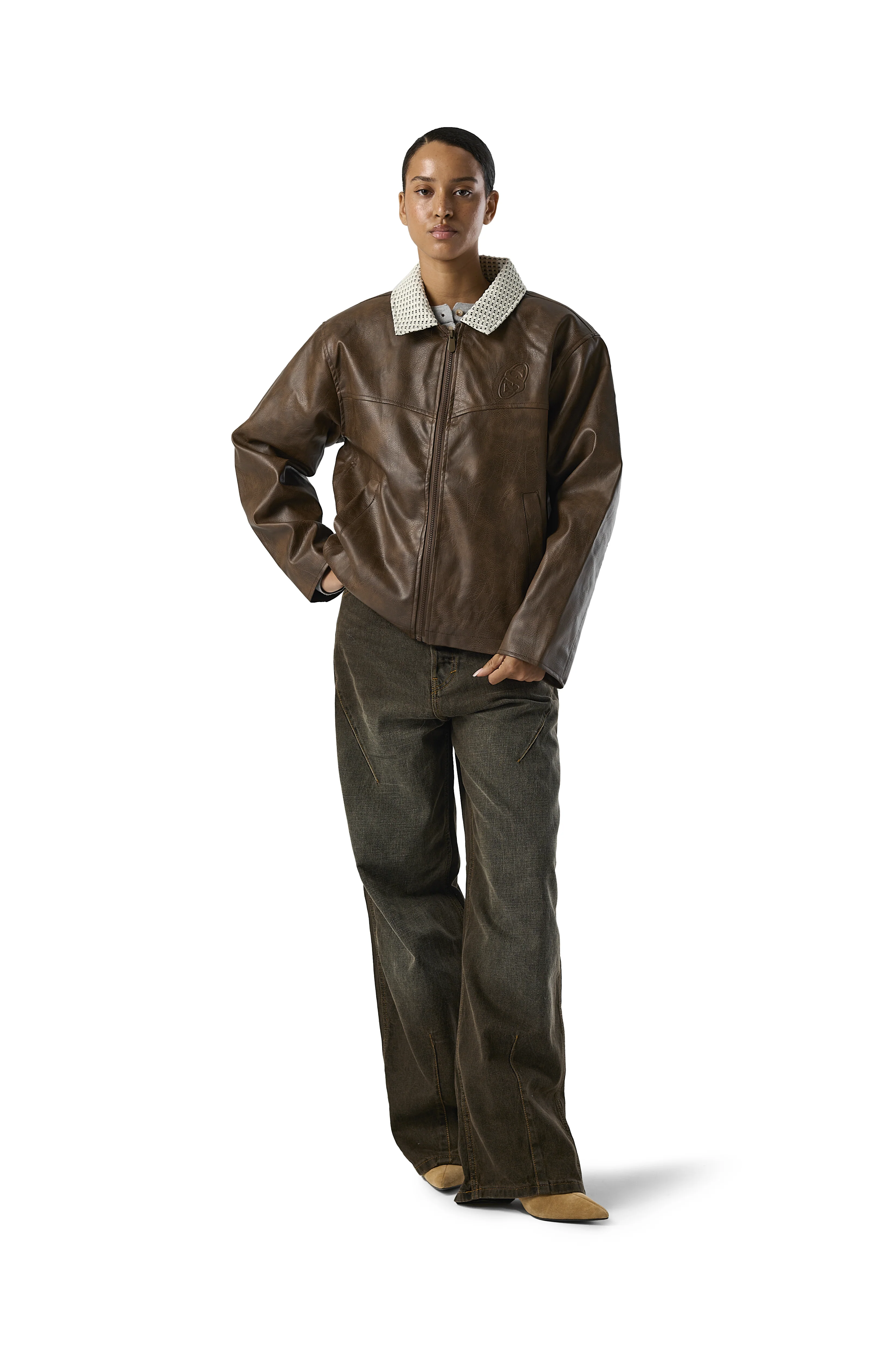 Conker Vegan Leather Jacket - Image 4