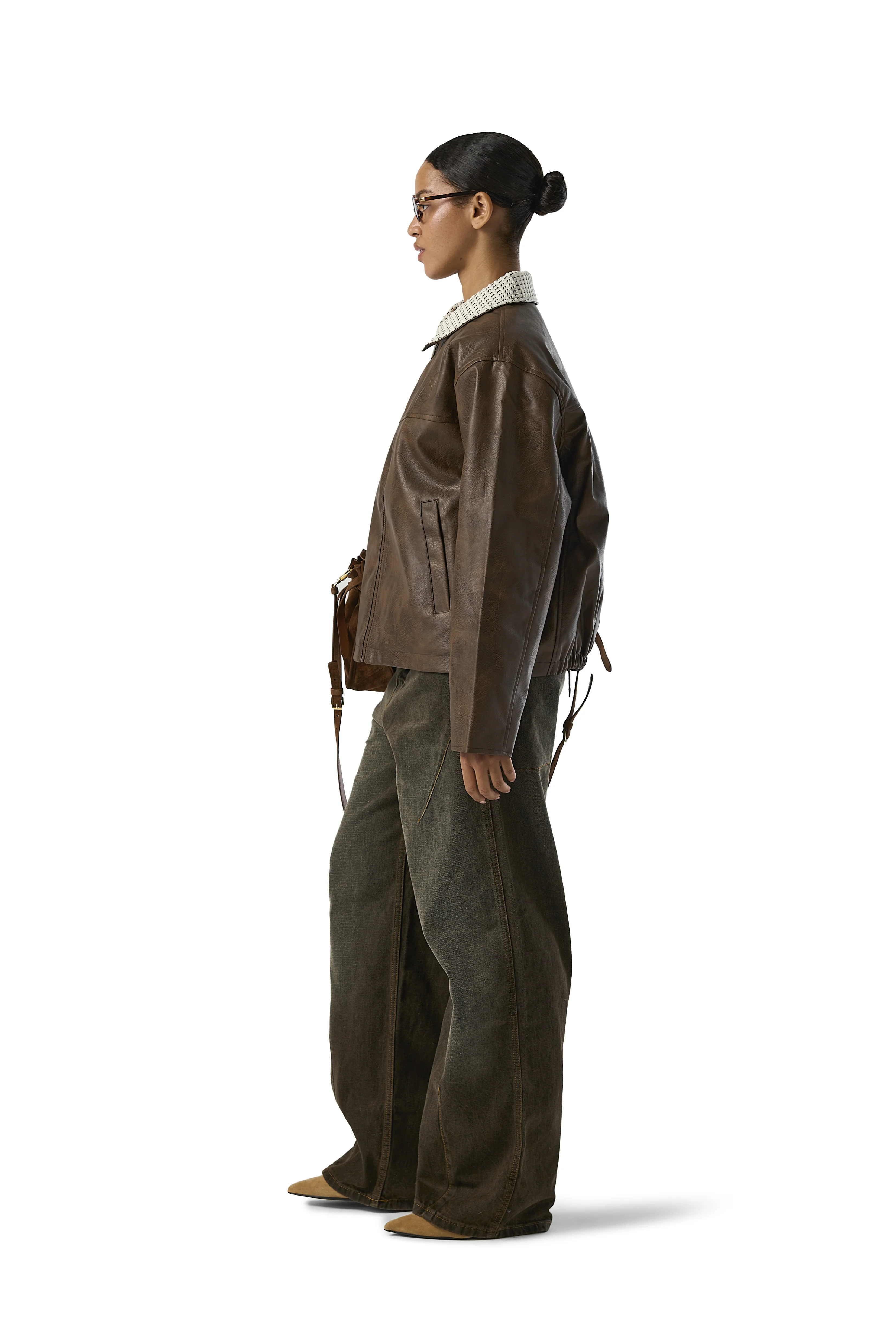 Conker Vegan Leather Jacket - Image 6