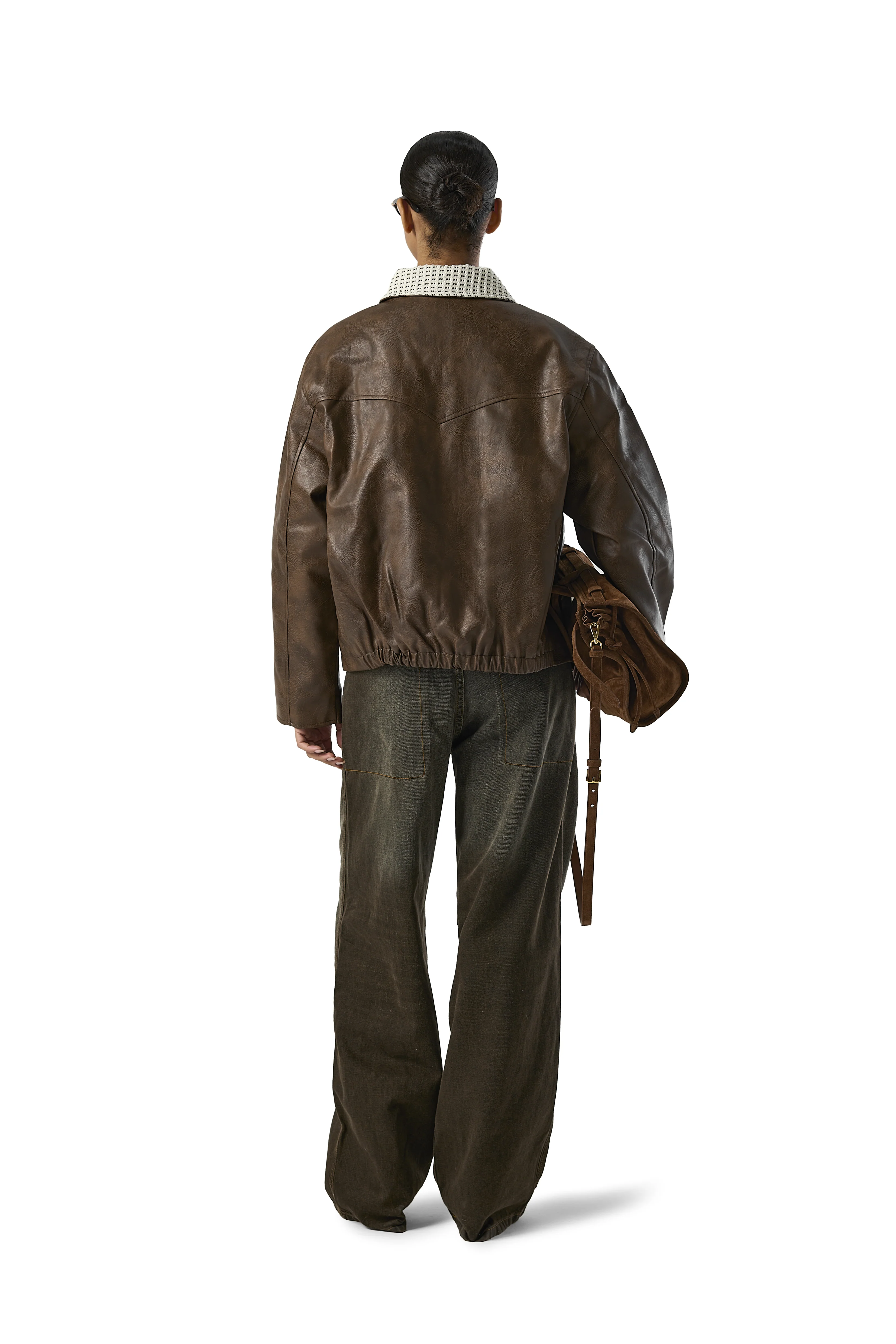 Conker Vegan Leather Jacket - Image 8