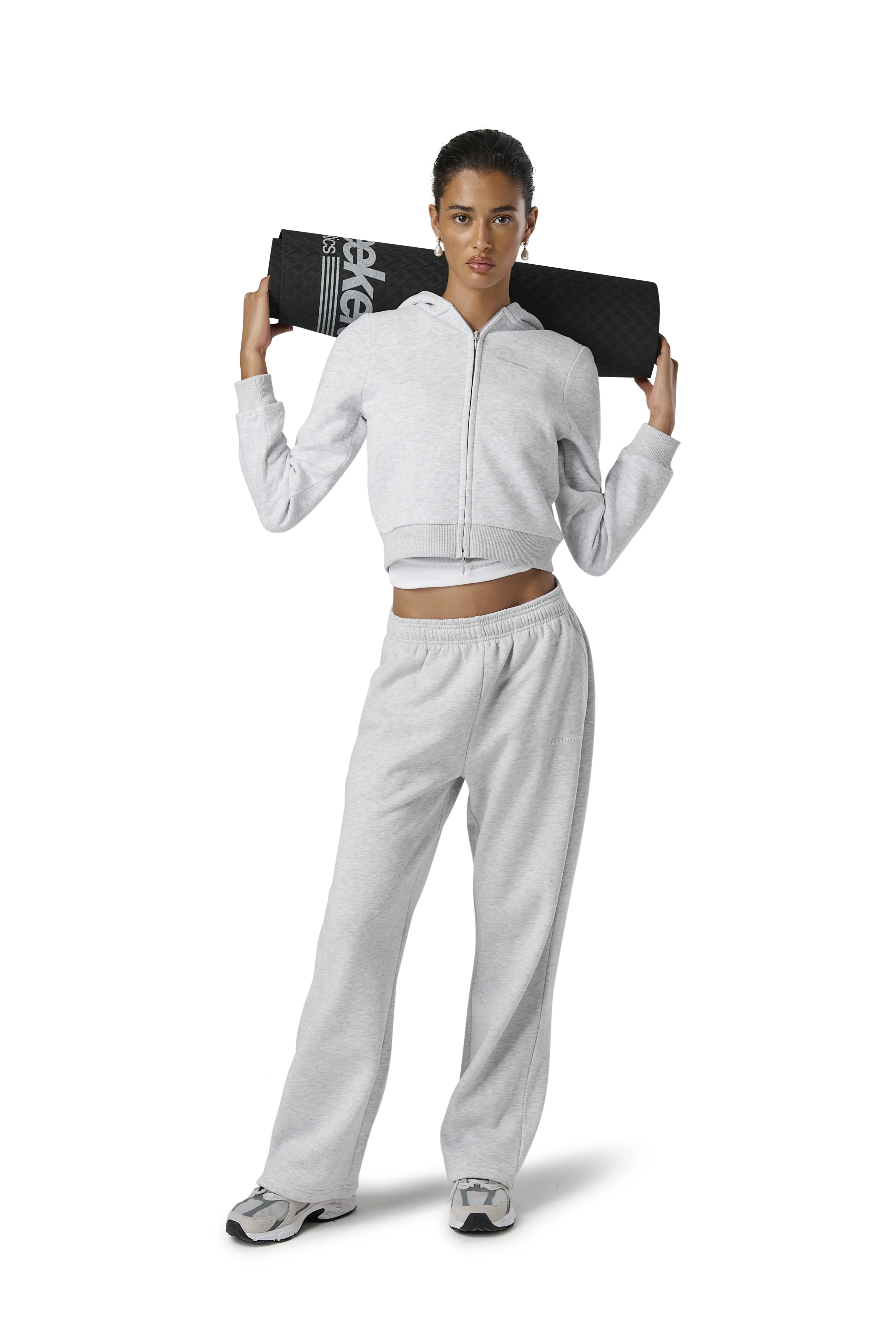 Fitted Zip up Hoodie in Passive - Image 9