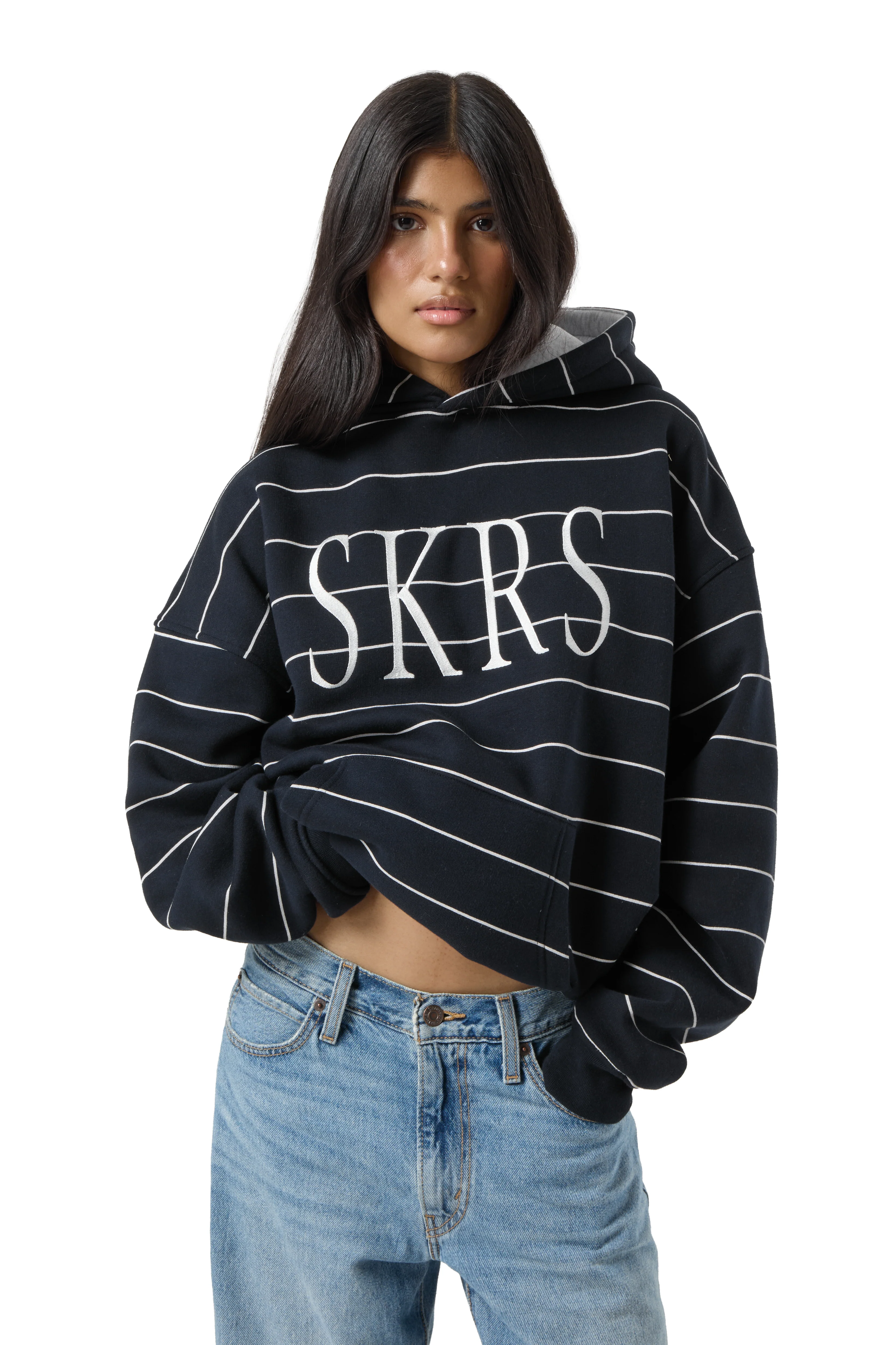 Fleet Stripe Logo Hoodie - Image 3