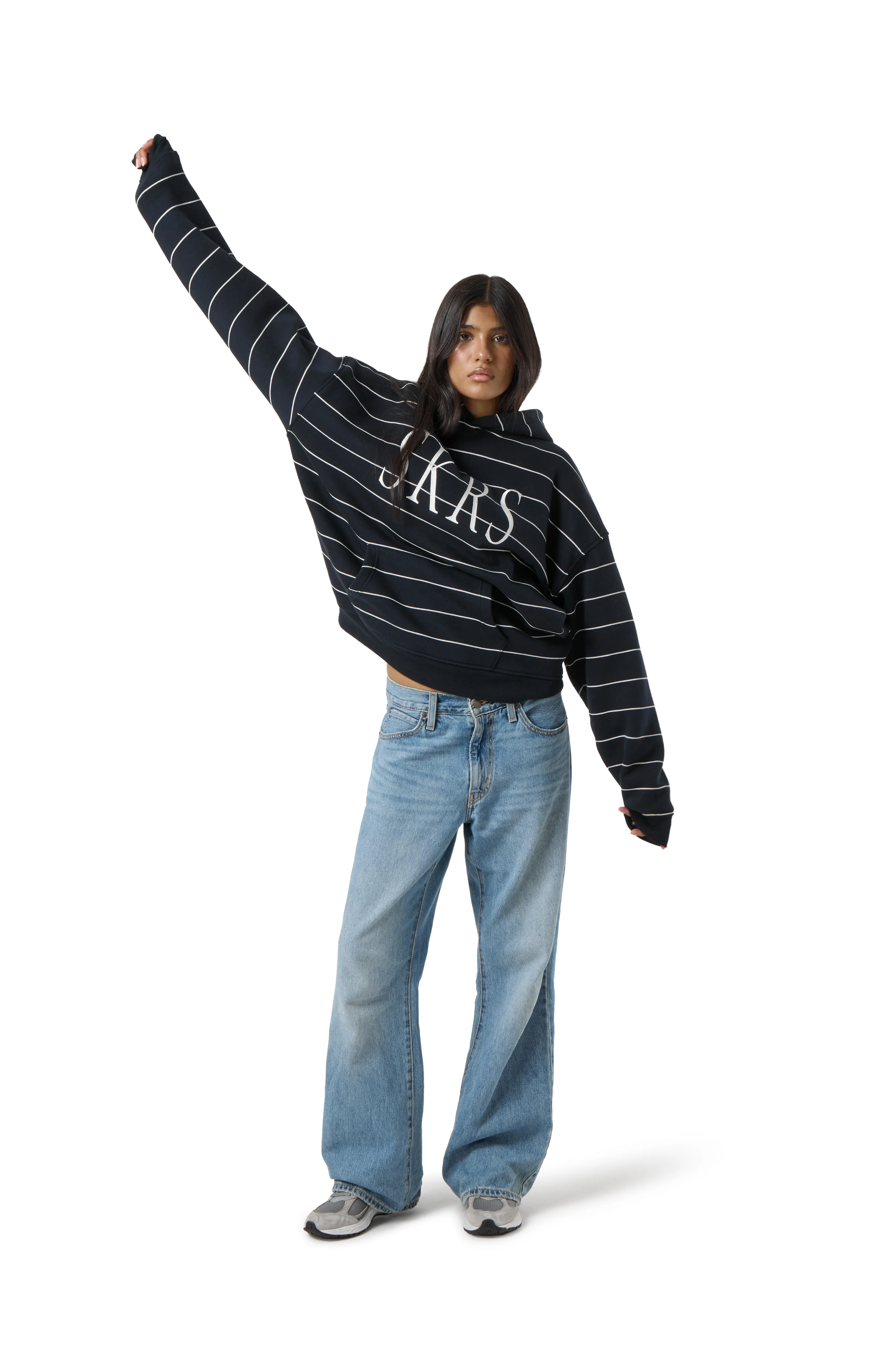 Fleet Stripe Logo Hoodie - Image 4