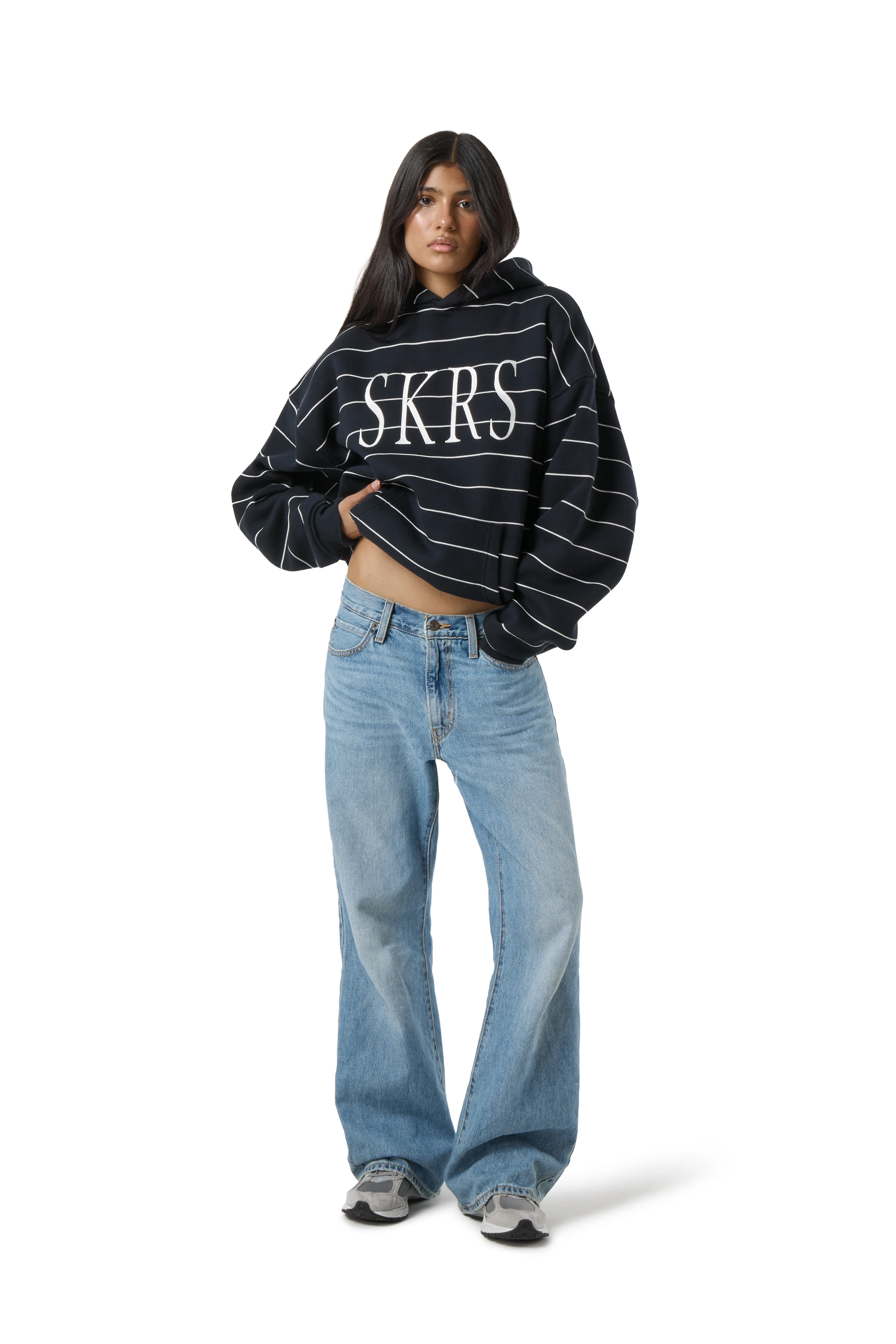 Fleet Stripe Logo Hoodie - Image 5