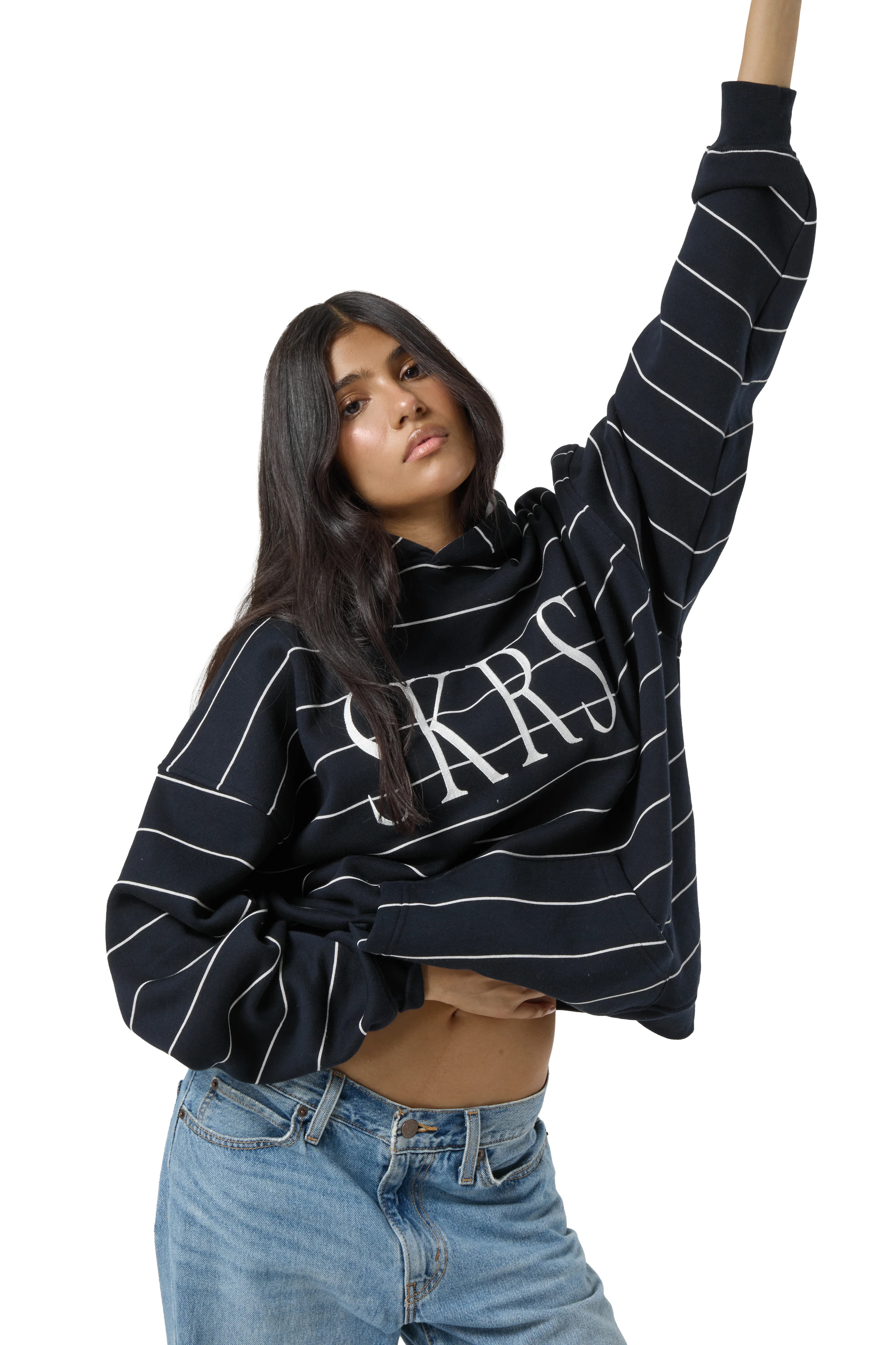 Fleet Stripe Logo Hoodie - Image 6