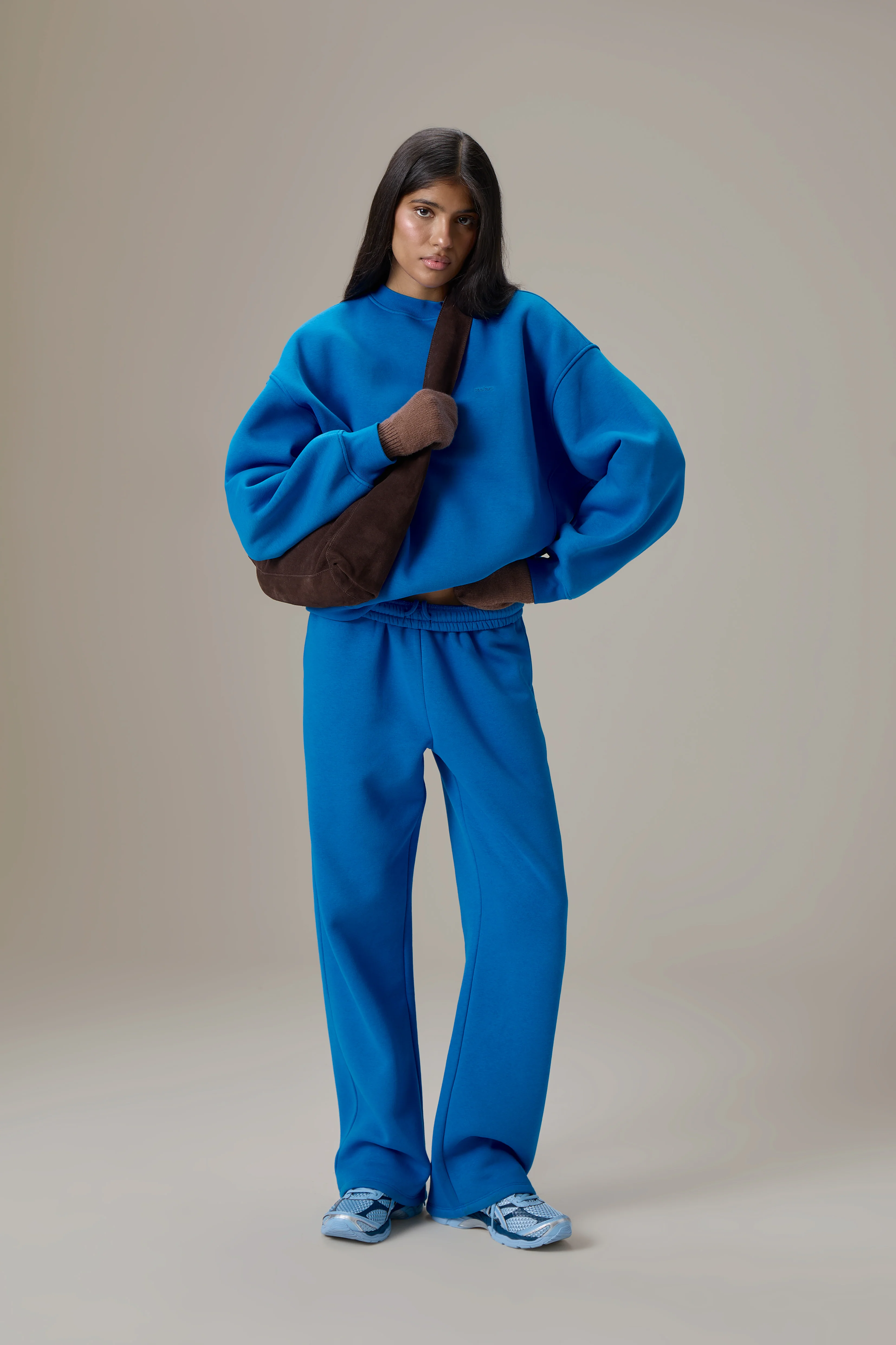 Seekers Classic Wide Leg Sweatpants in Bluebird - Image 3