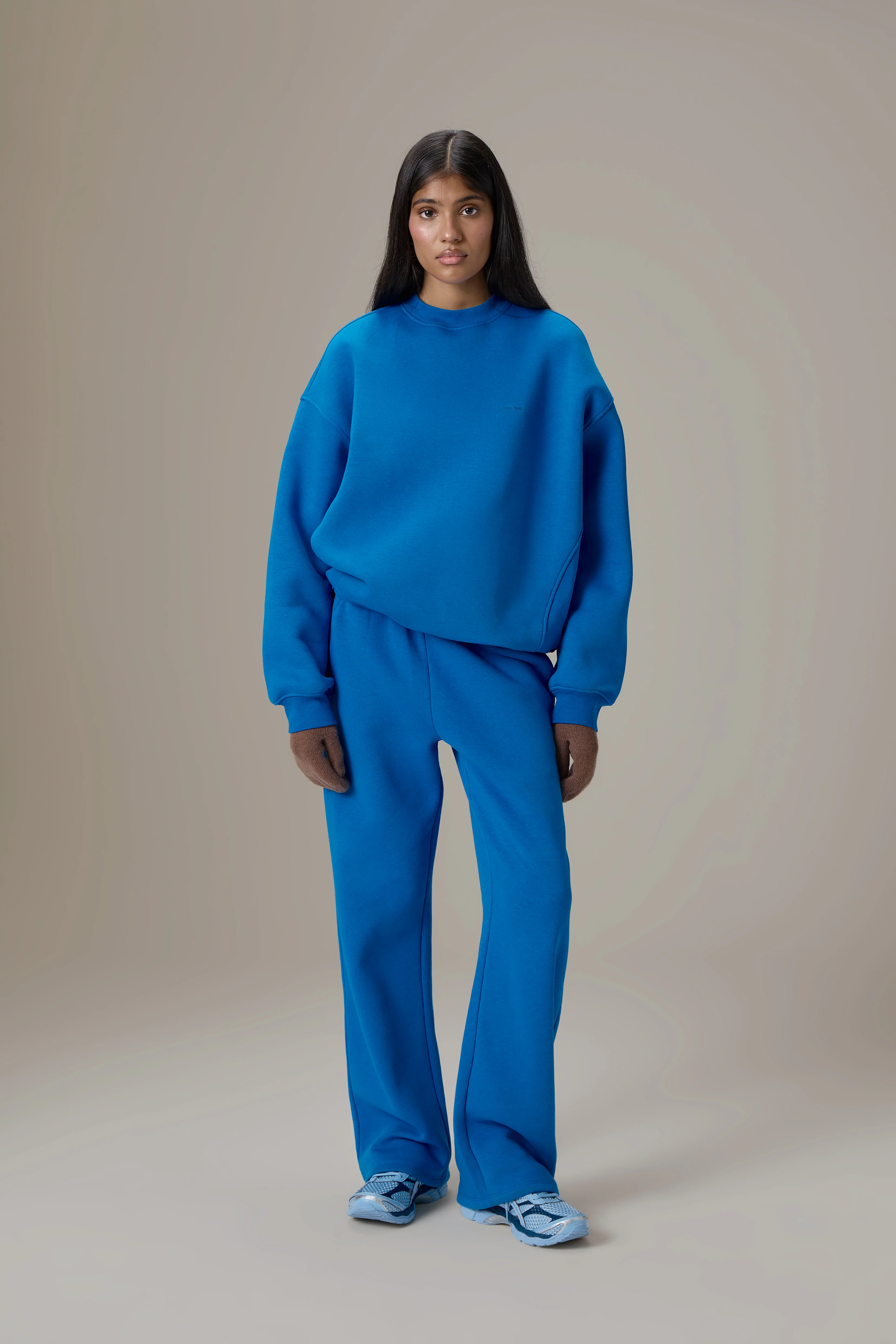 Seekers Classic Wide Leg Sweatpants in Bluebird - Image 6