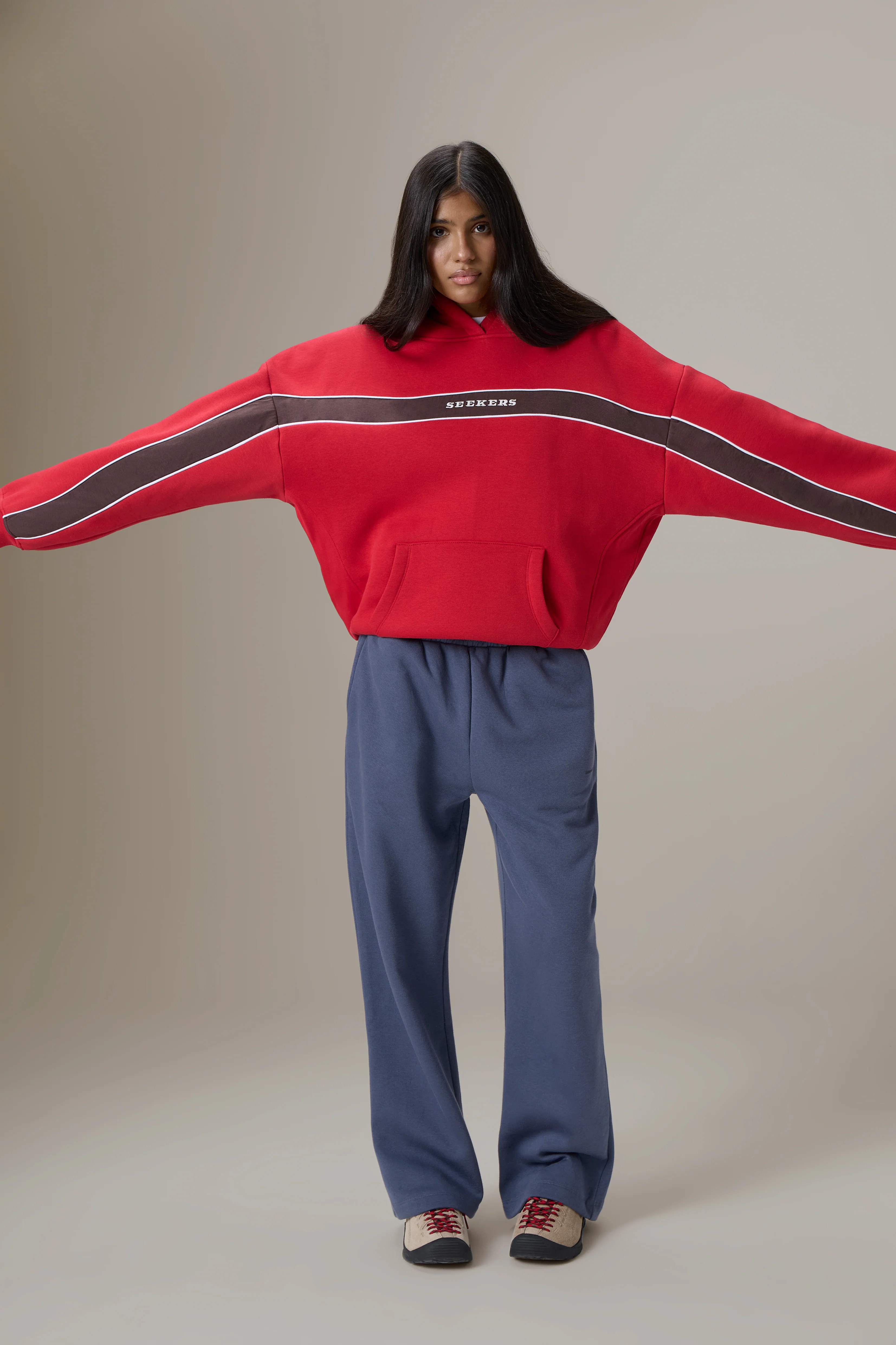 Seekers Speedway Hoodie in Red - Image 5