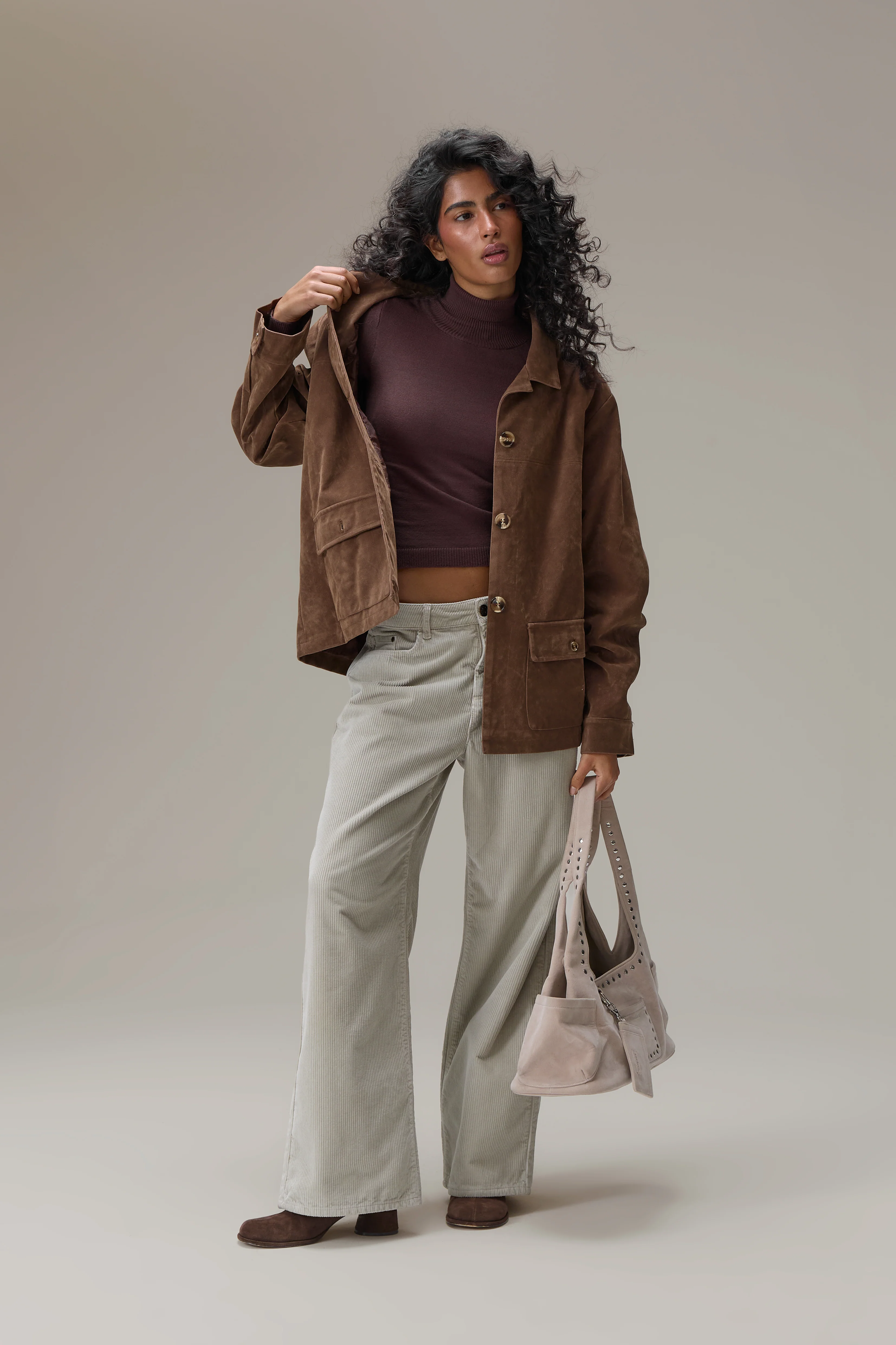 Jackson Faux Suede Blazer - Image 3