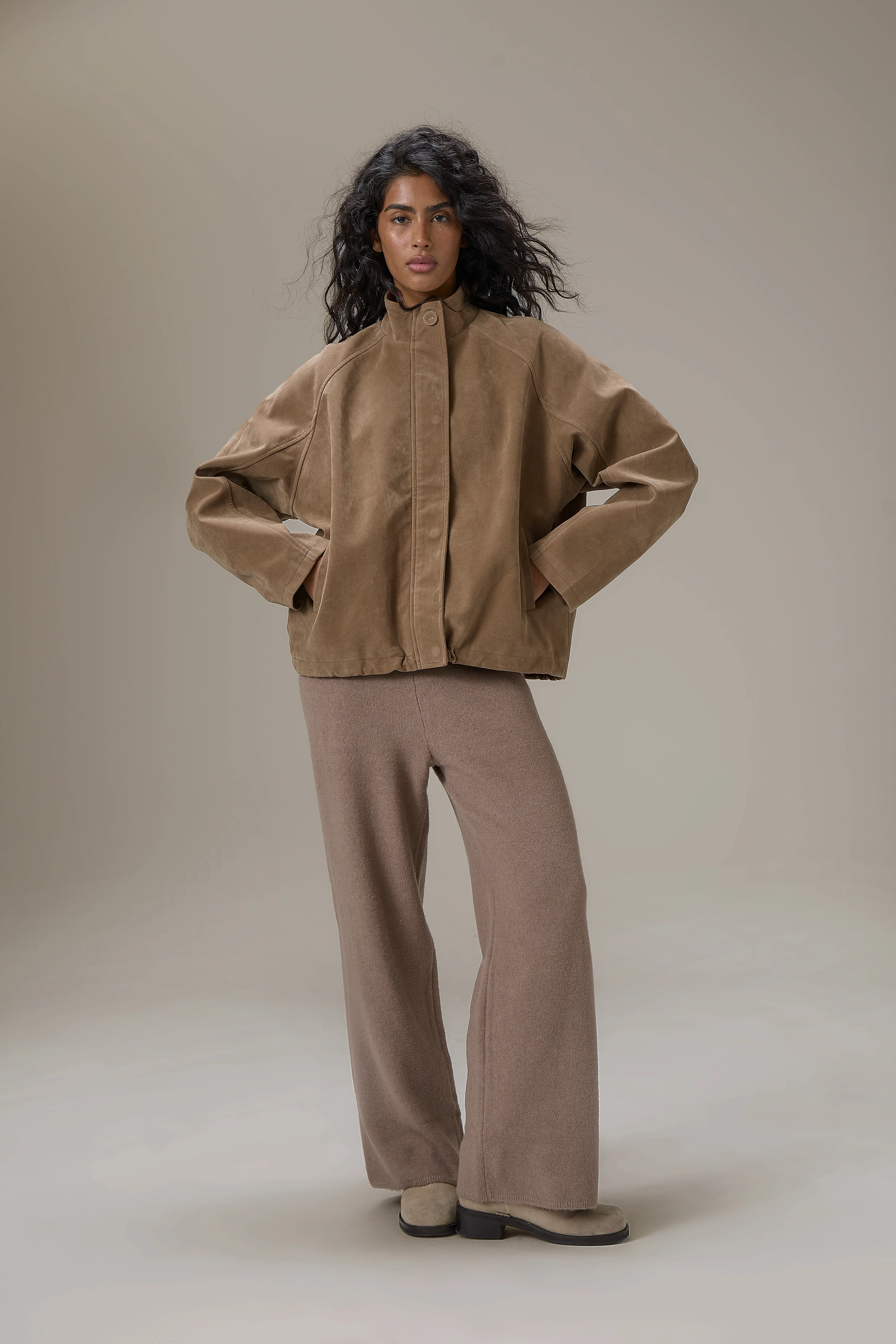 Lady Faux Suede Jacket - Image 3