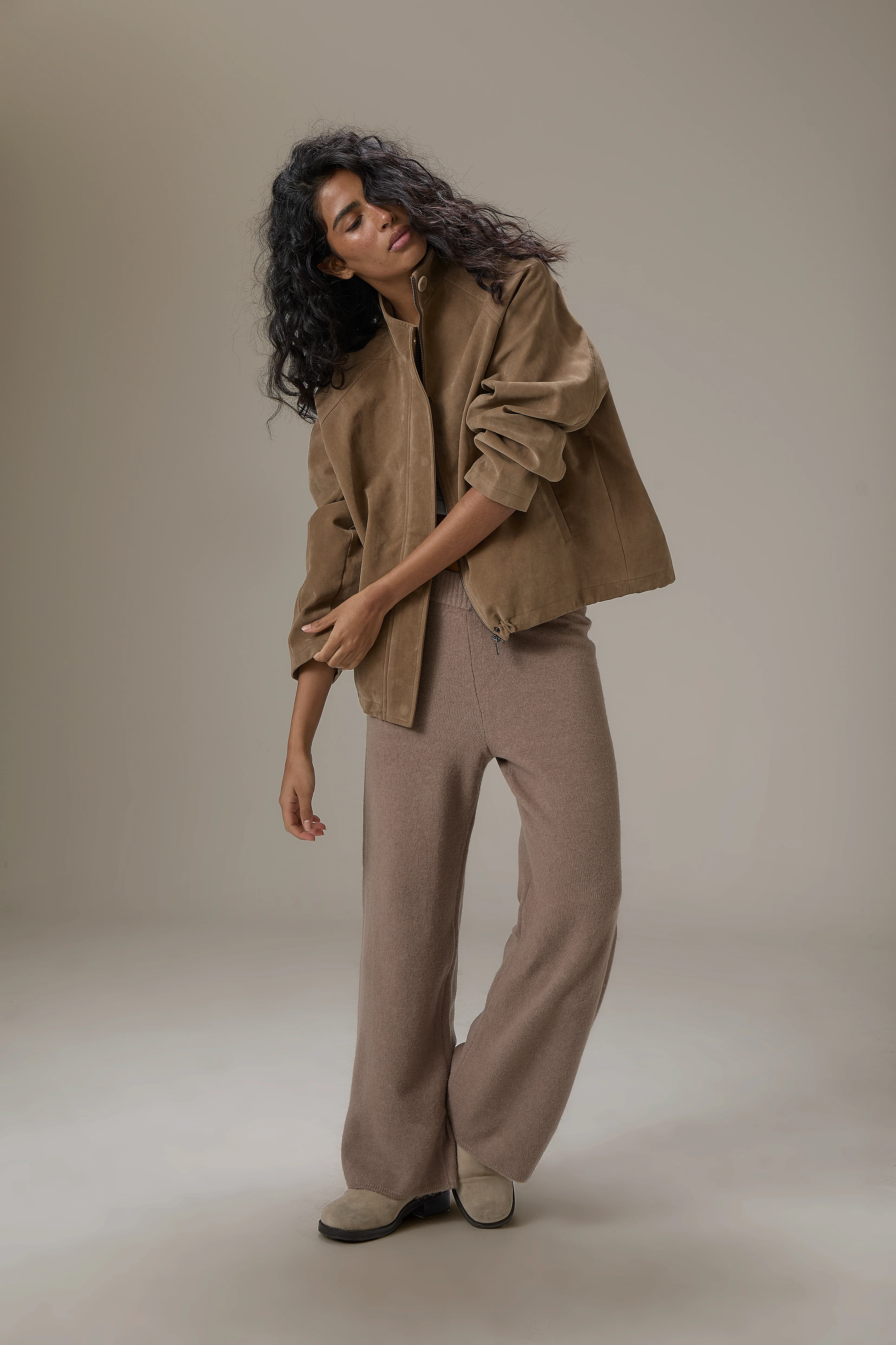 Lady Faux Suede Jacket - Image 5