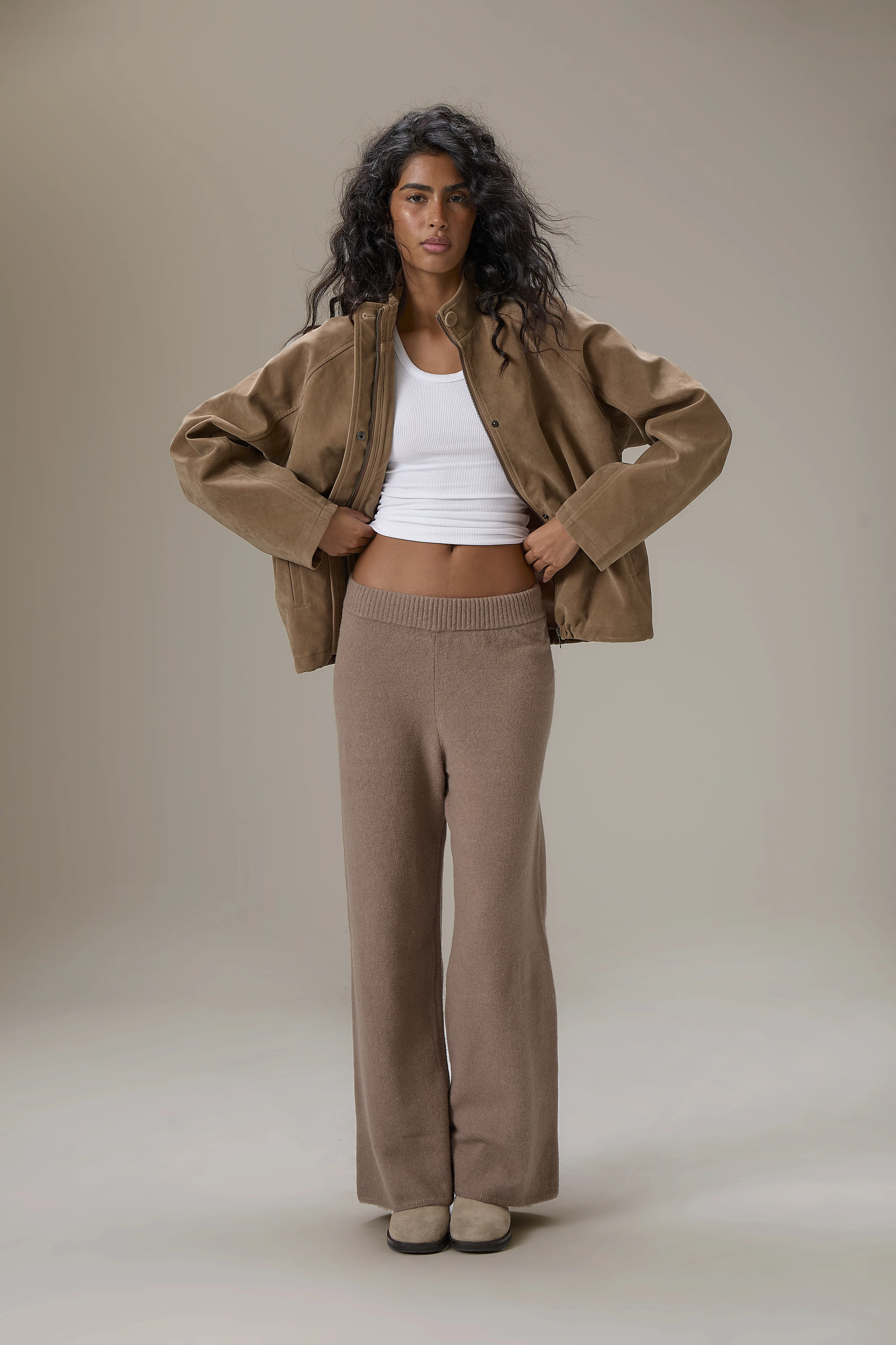 Lady Faux Suede Jacket - Image 6