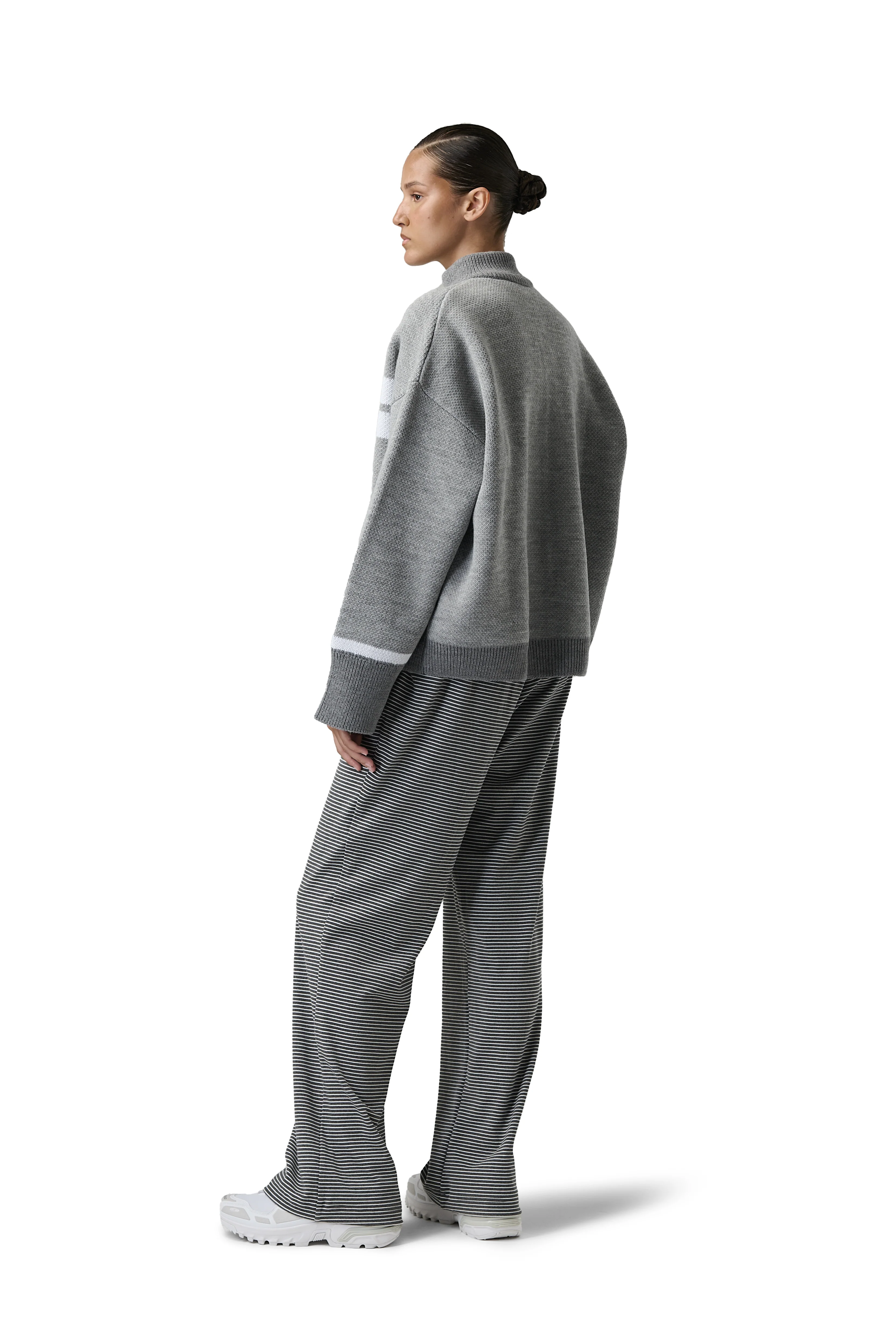 Muffle Knit Zip Up Cardigan - Image 7