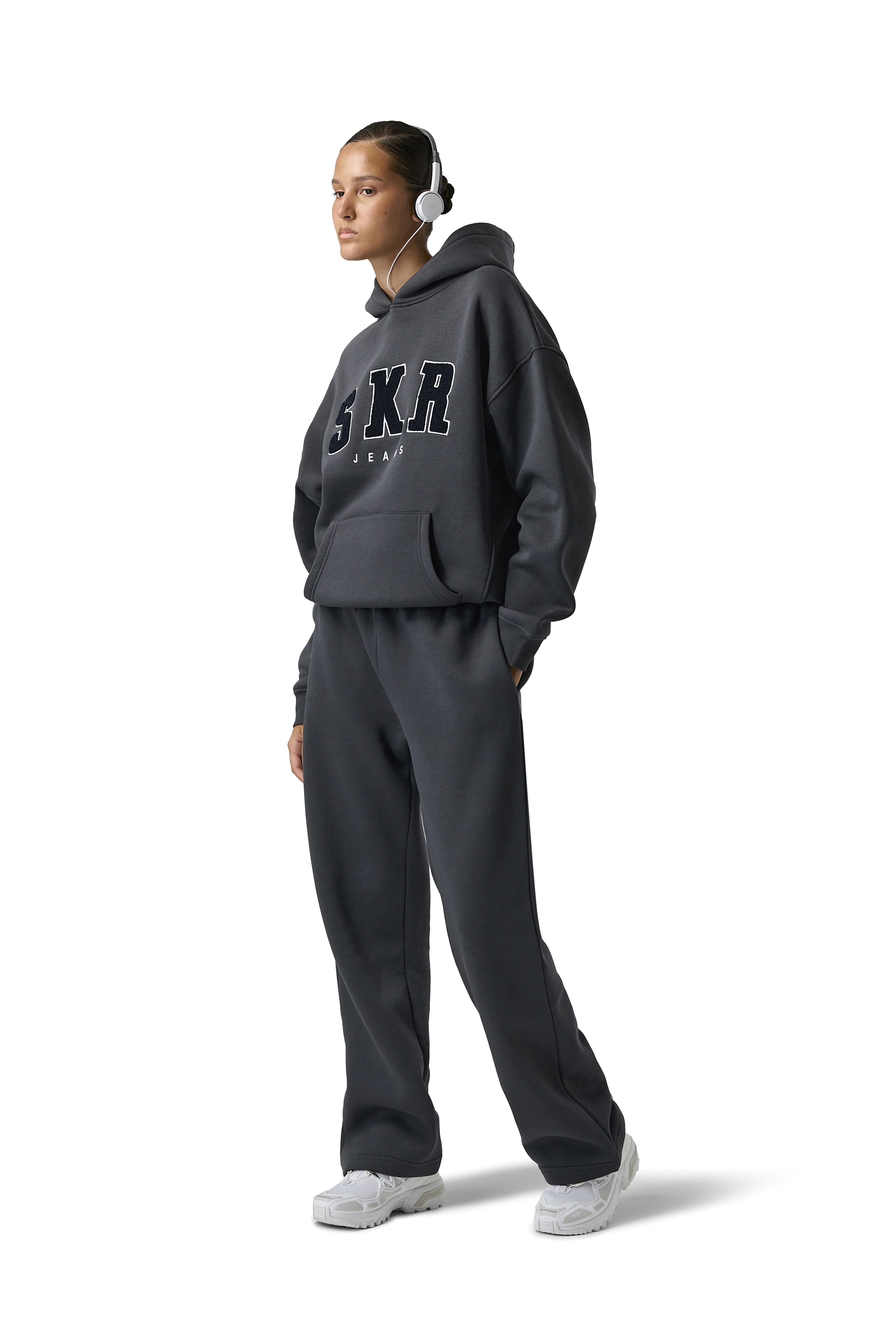 Official Wide Leg Sweatpants in Fume - Image 6