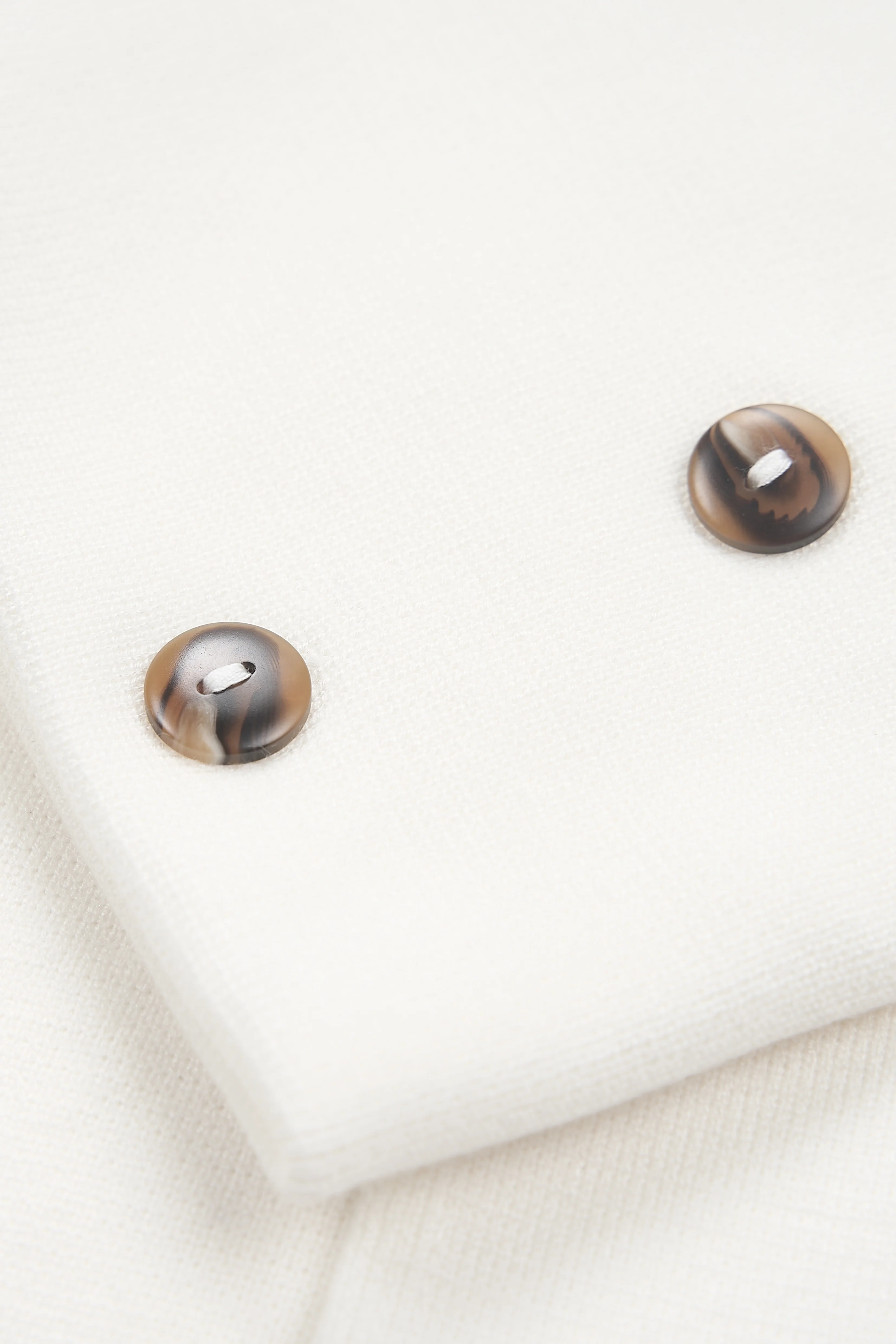 Posie Double Breast Cardigan in Cream - Image 9