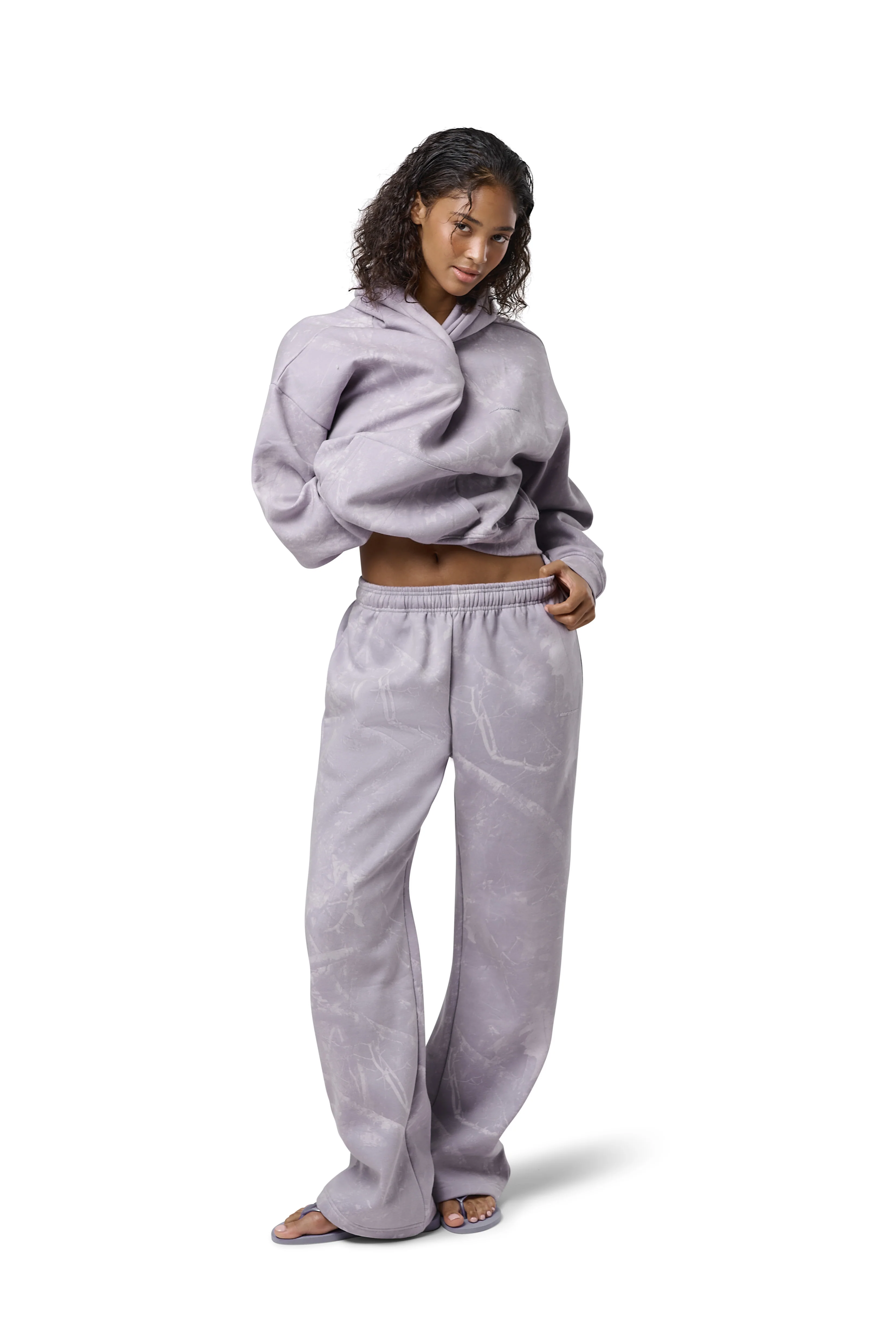 Ranch Shrunken Hoodie in Lilac - Image 3