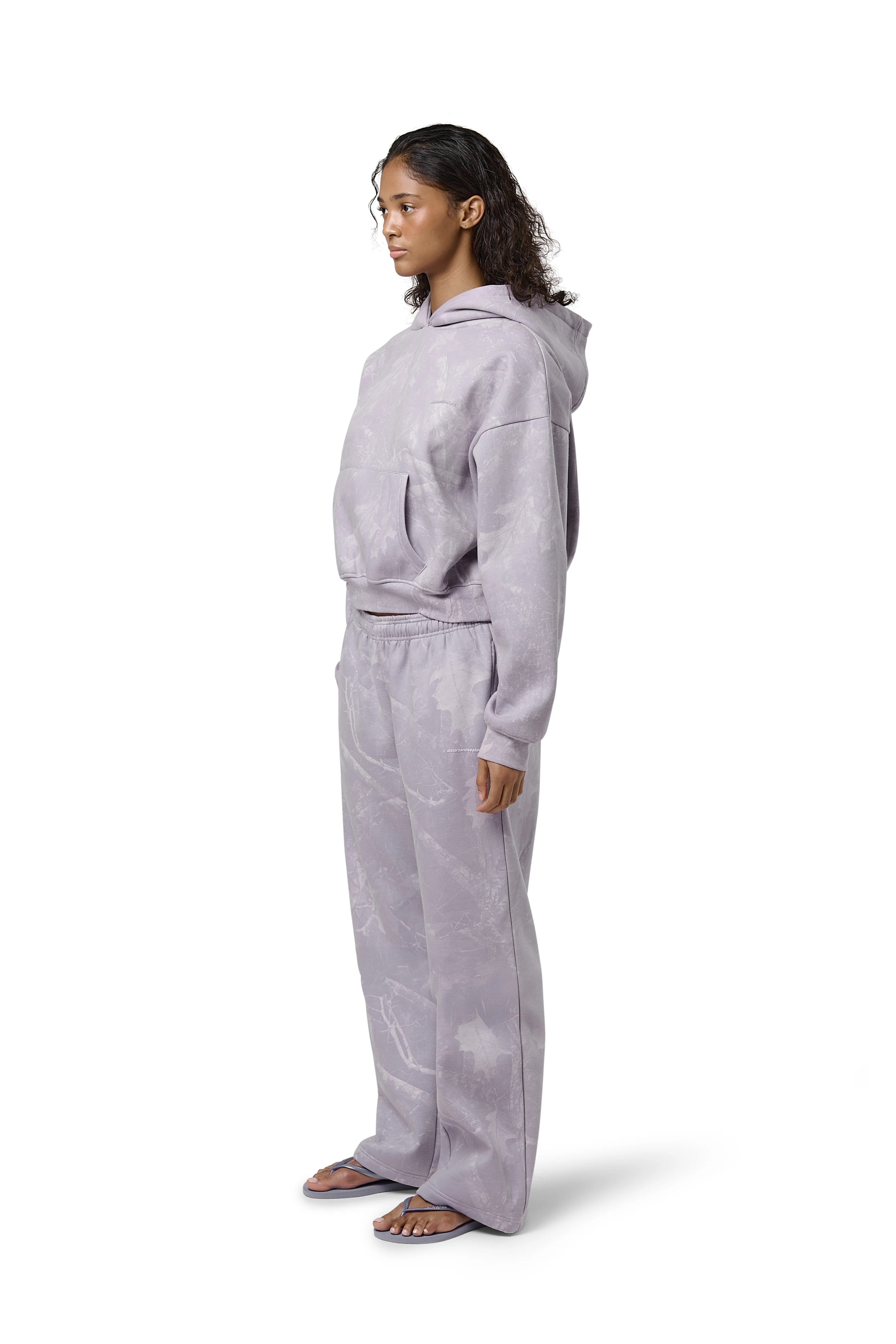 Ranch Shrunken Hoodie in Lilac - Image 4
