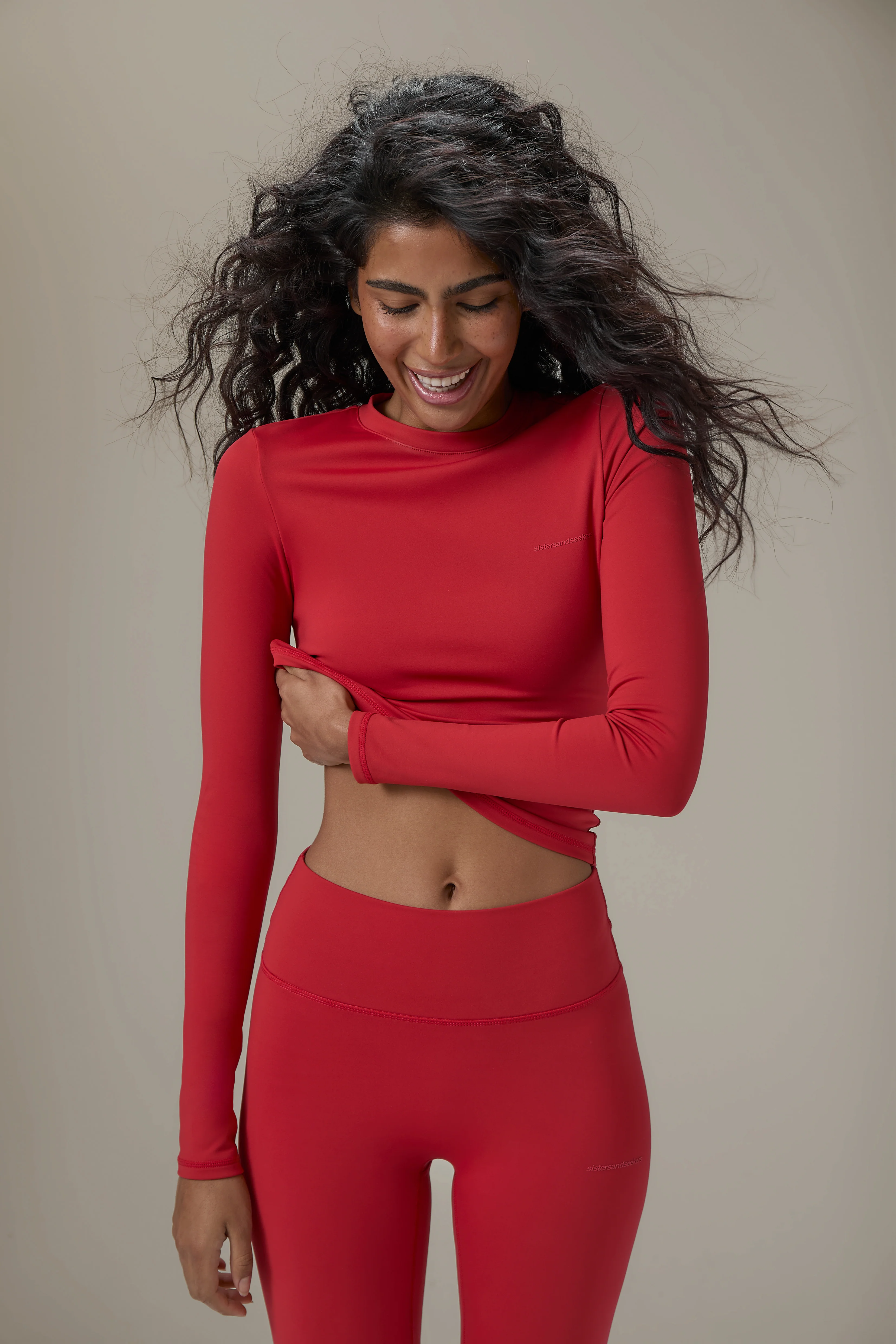 Soft Active Long Sleeve in Red - Image 3