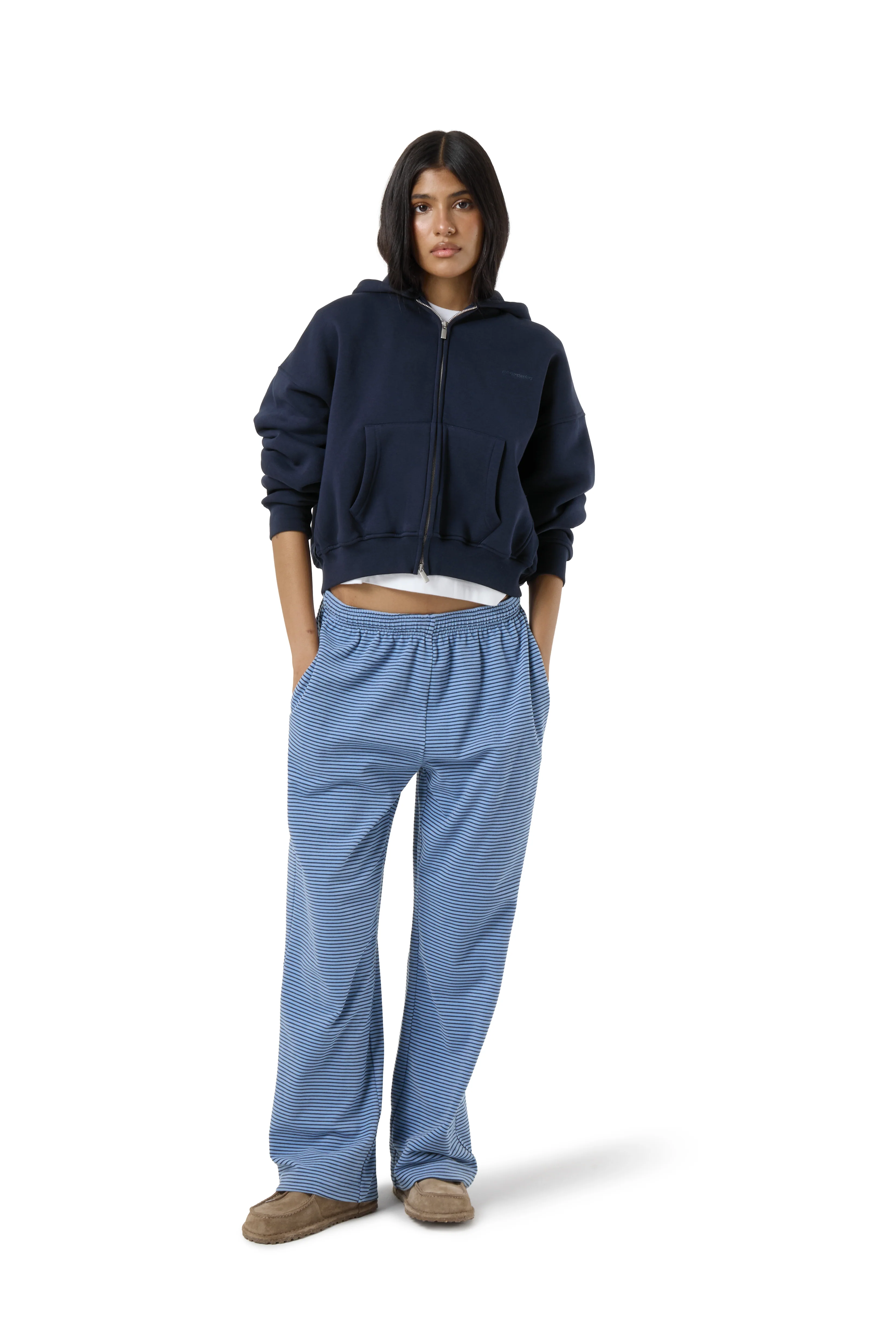 Seekers 99 Shrunken Zip Up in Navy - Image 5