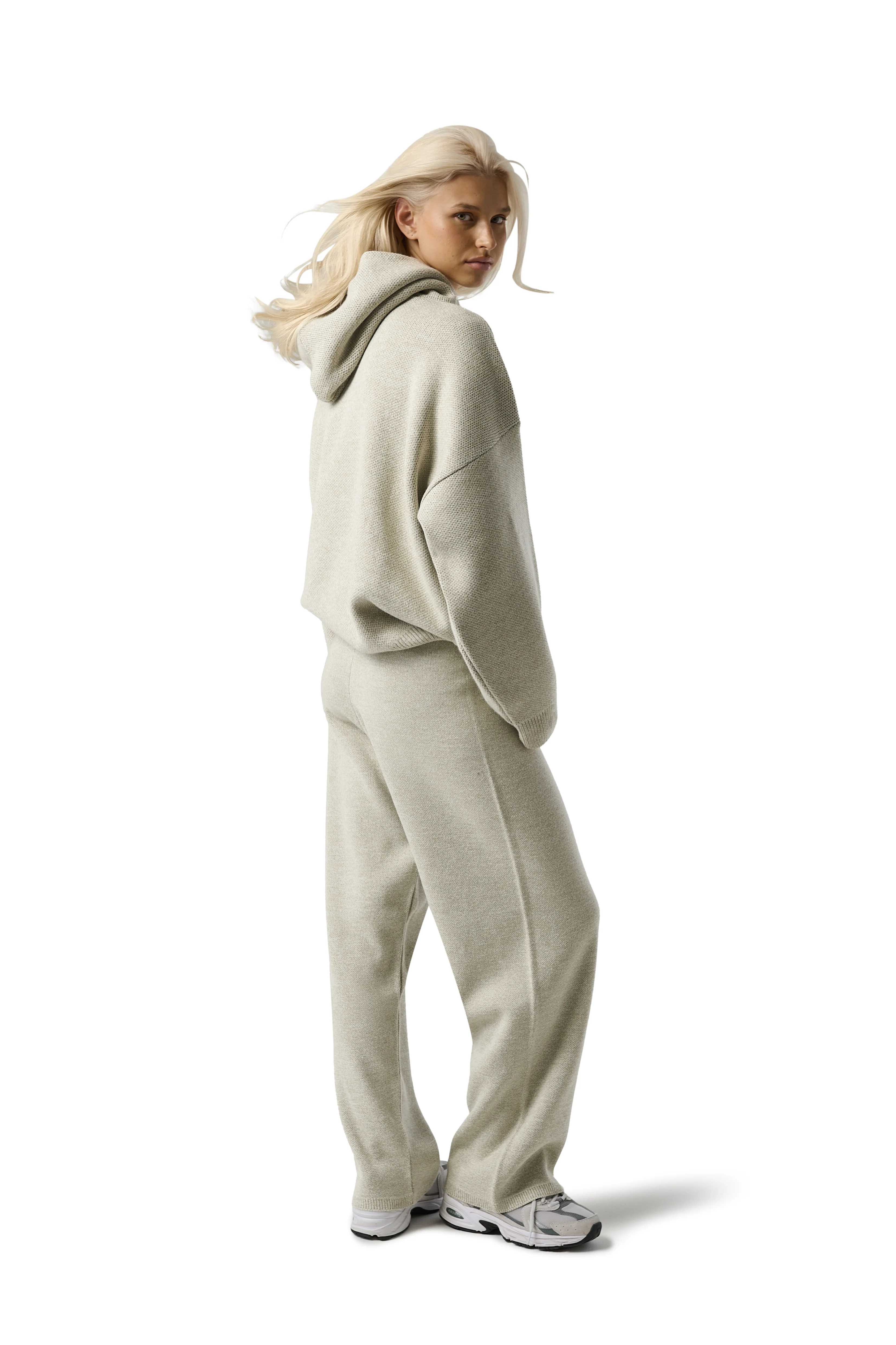 Seekers Knit Hoodie in Husk - Image 10