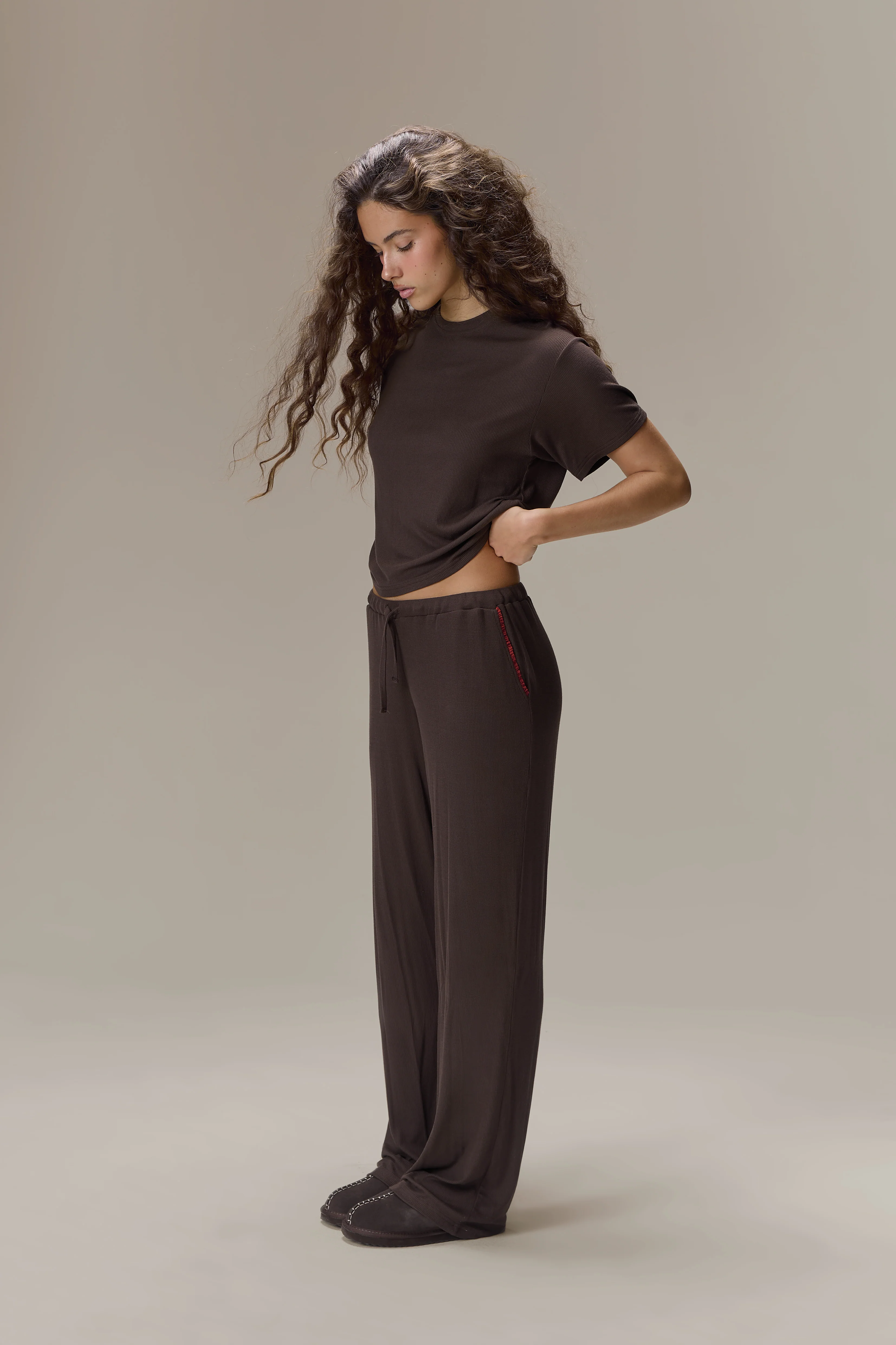 Seekers Sleepwear Modal Jersey Pants in Brown - Image 4