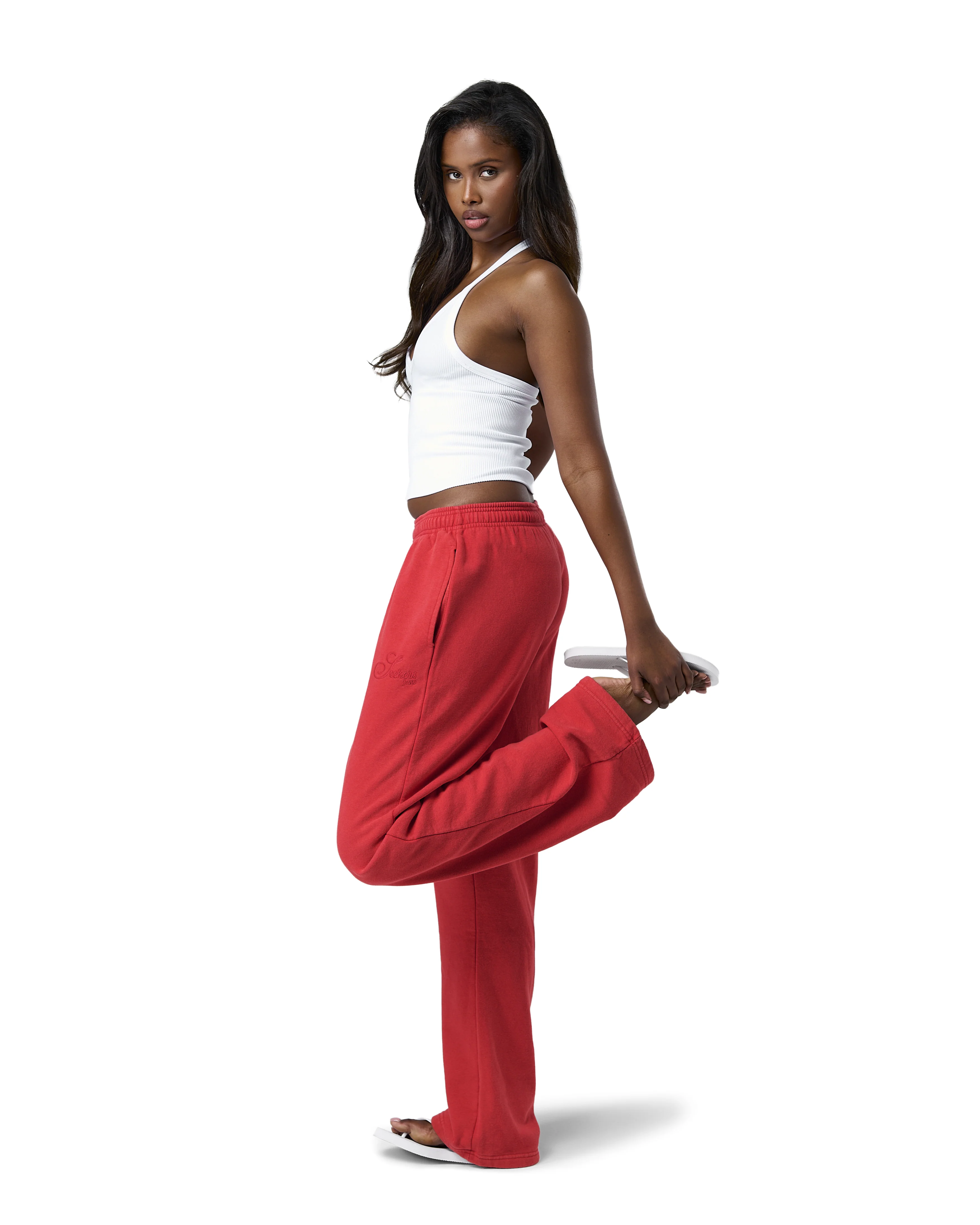 Seekers Washed Wide Leg Pants in Jam - Image 7