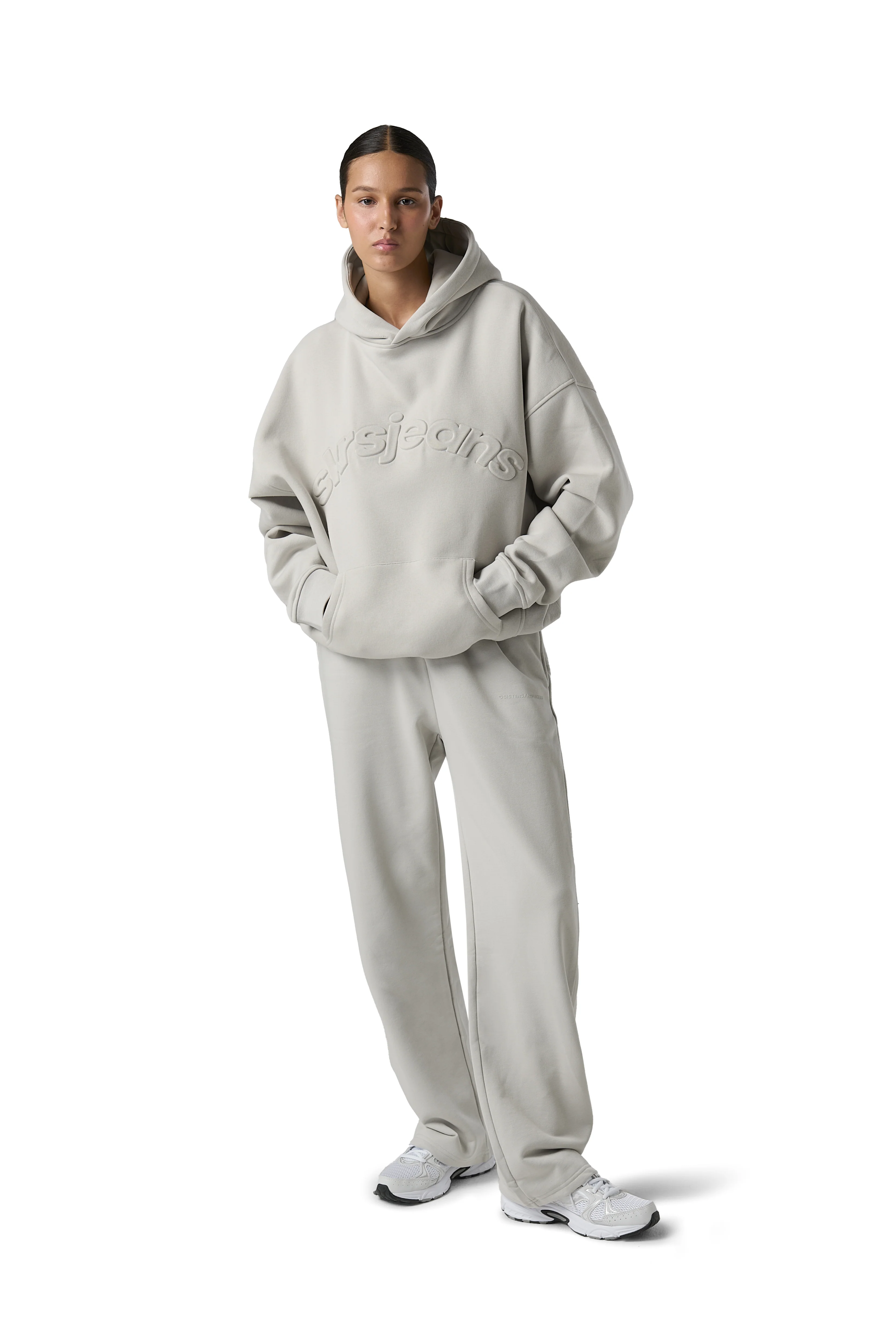 Series Wide Leg Sweatpants in Foam - Image 4