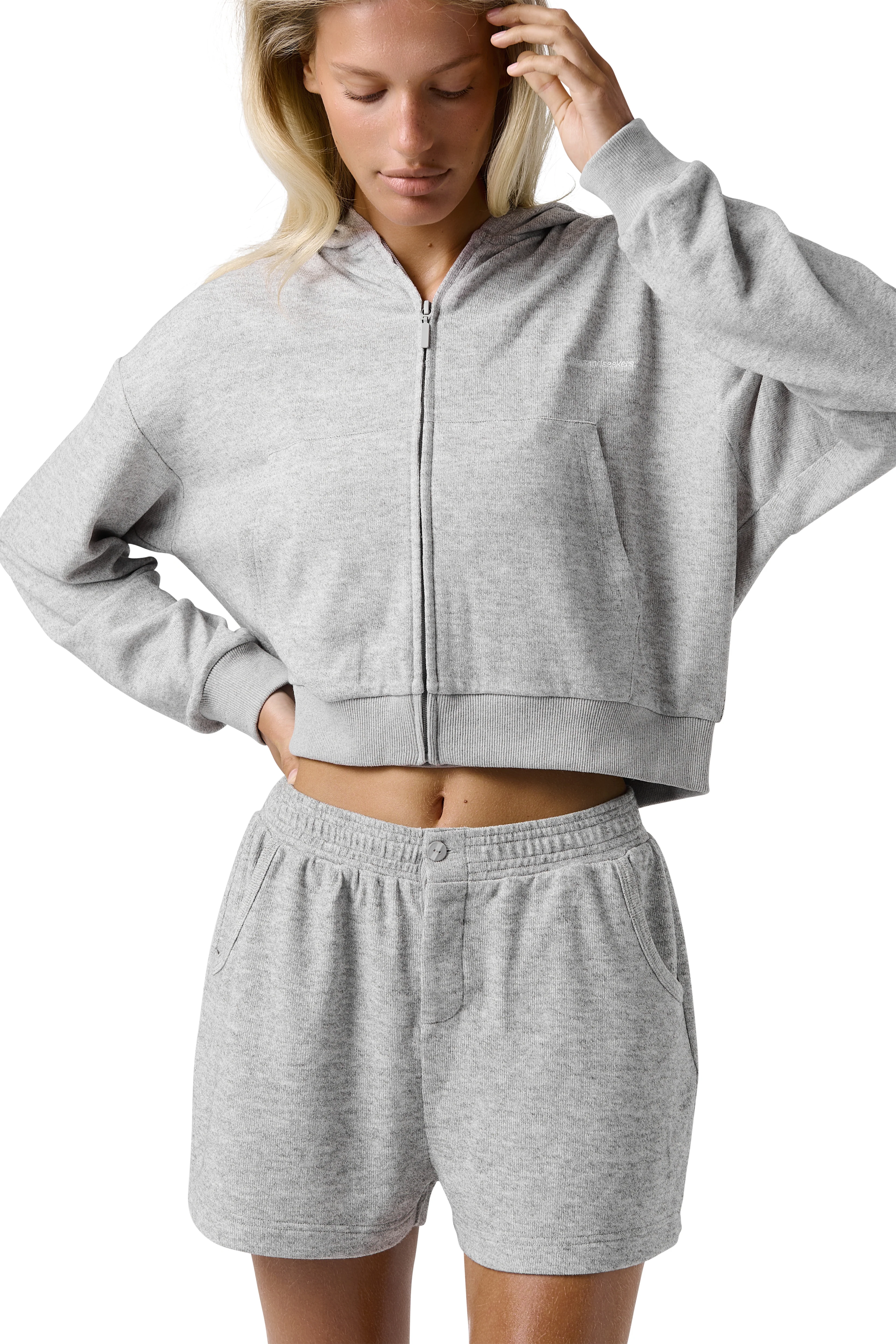 Slacks Soft Short in Light Grey - Image 4