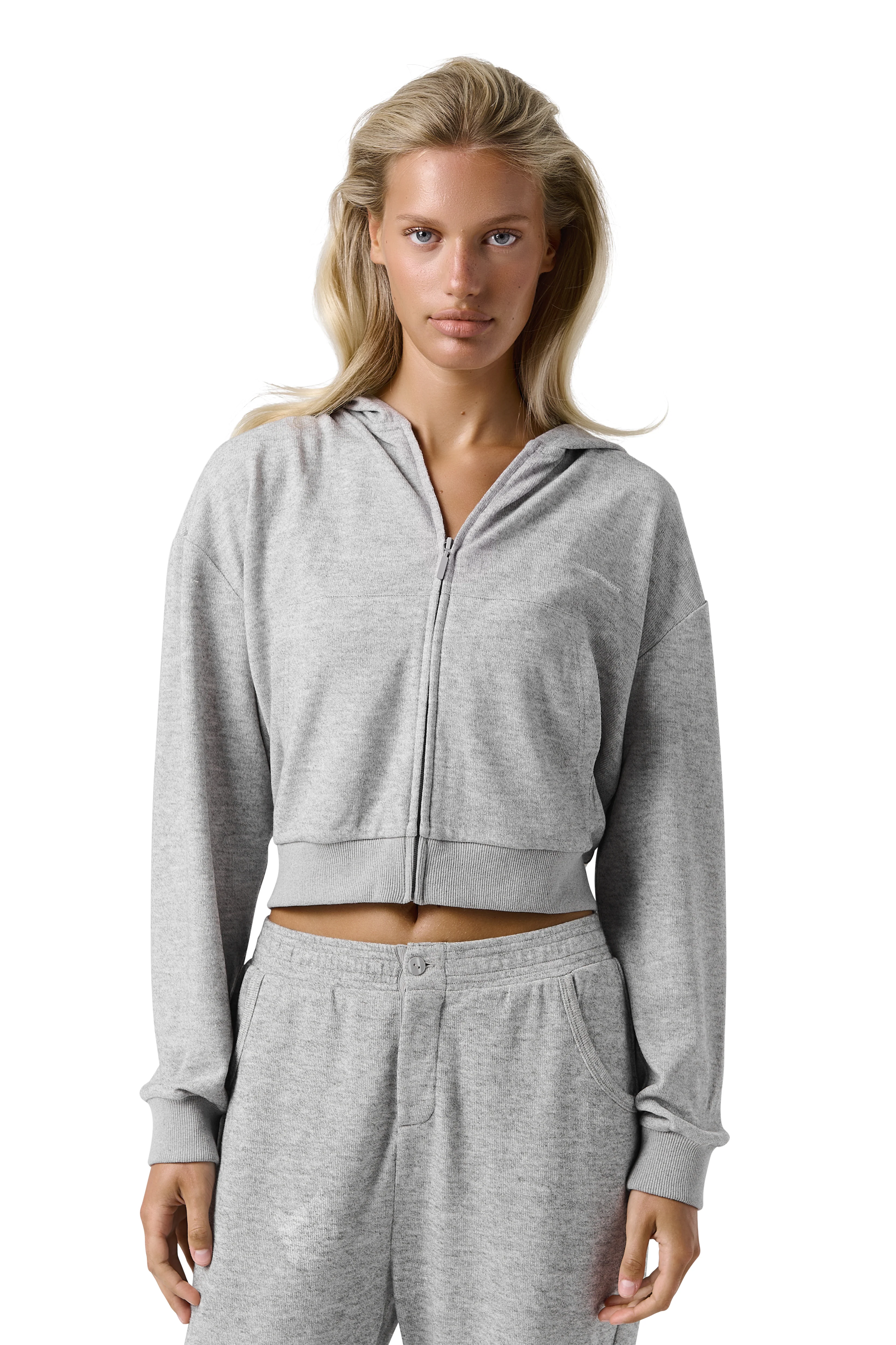 Slacks Soft Zip Up in Light Grey - Image 7