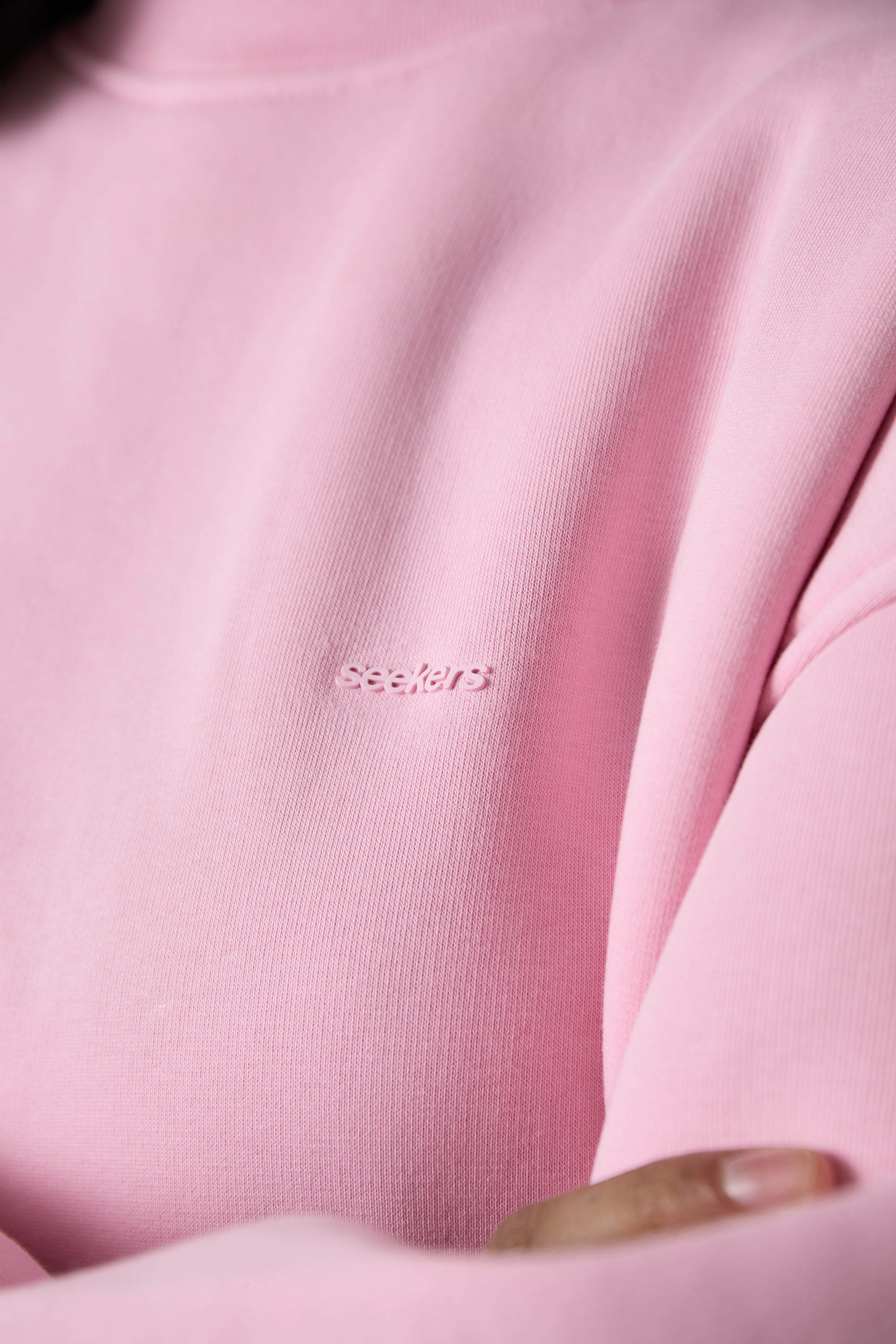 Seekers Classic Sweatshirt in Pink Wafer - Image 5