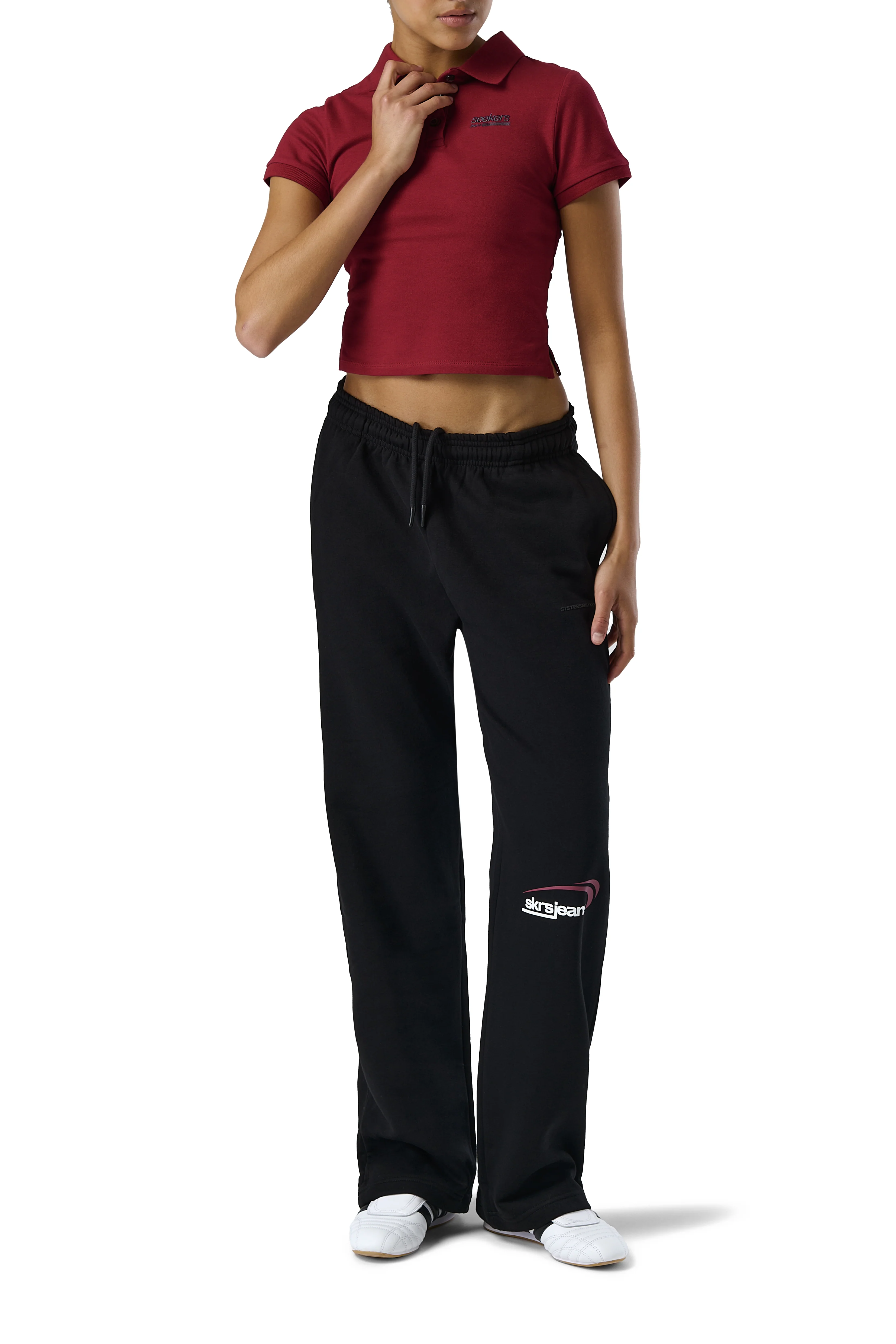 Staten Logo Wide Leg Sweatpants - Image 3