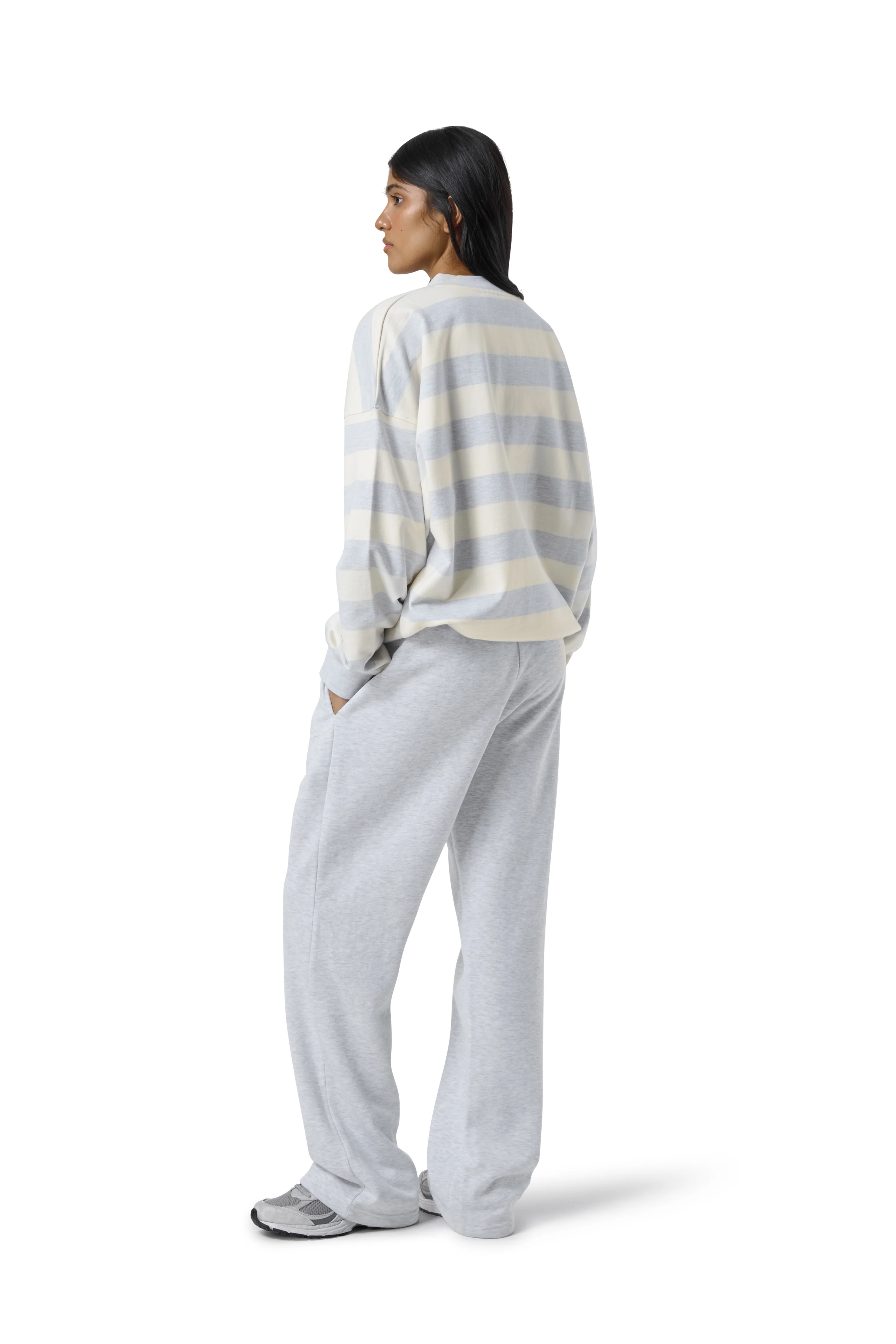 Sully Yellow Stripe Marl Sweatshirt - Image 3