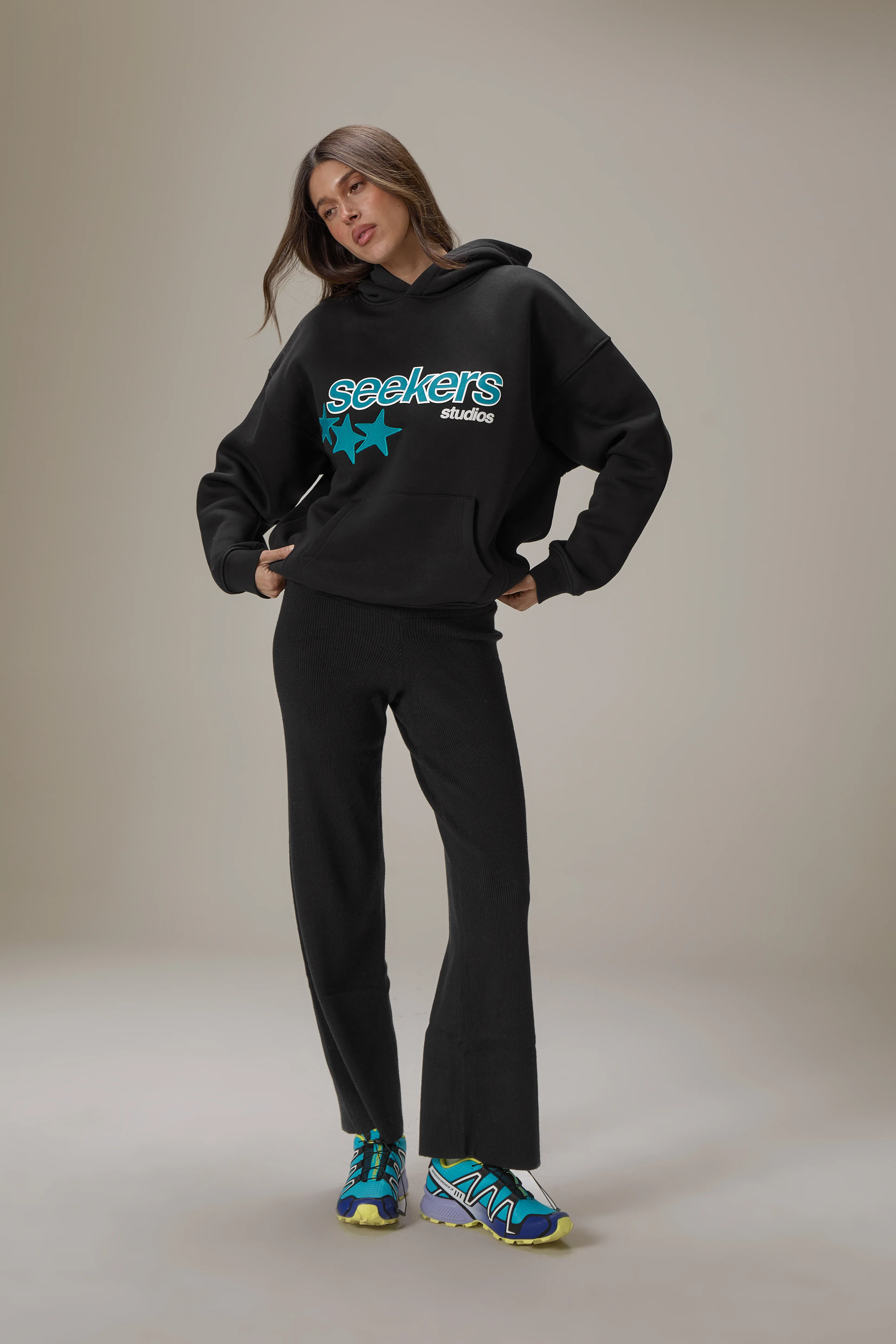 Seekers Starjump Hoodie in Black - Image 5