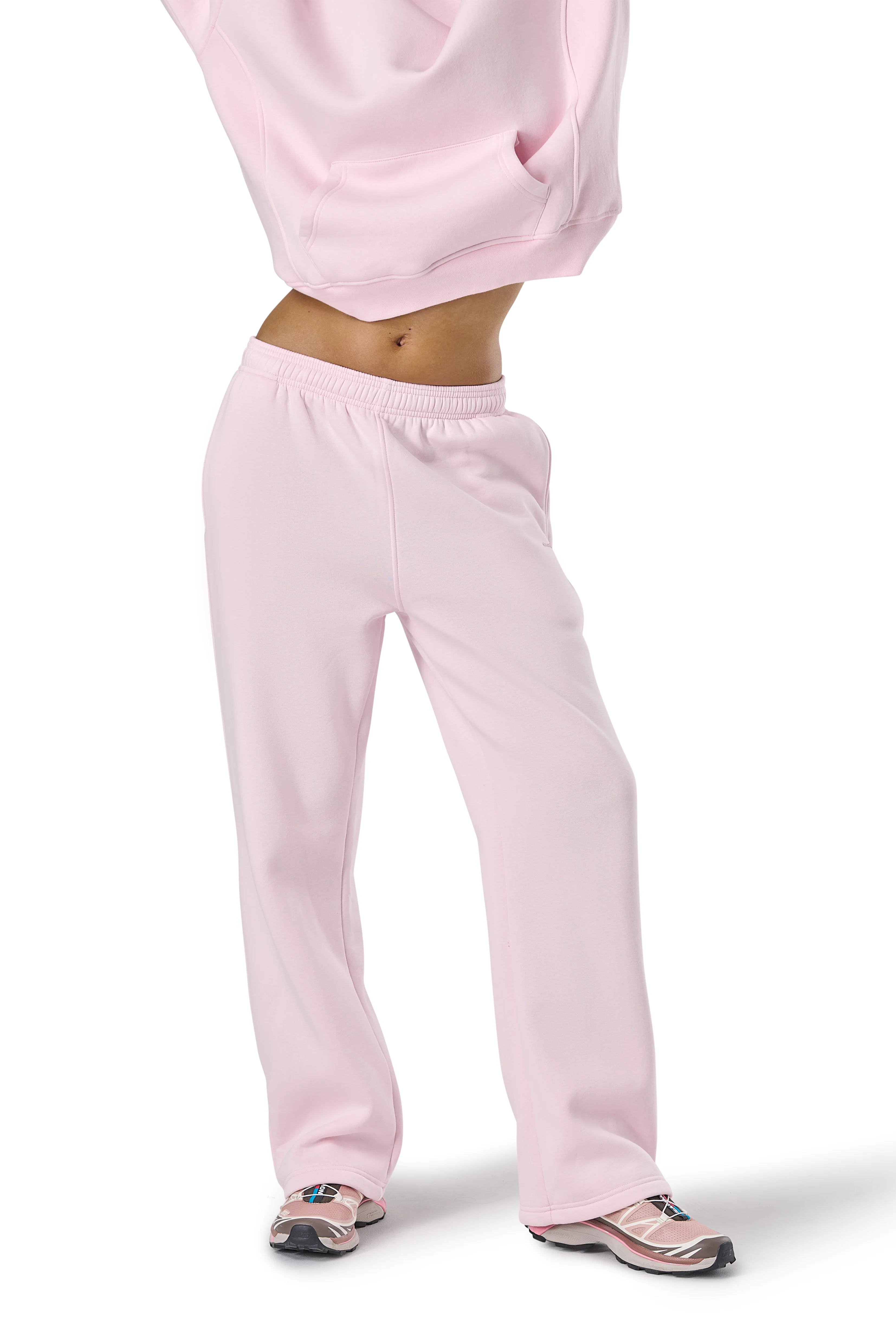 Trademark Wide Leg Sweatpants in Bunny - Image 6