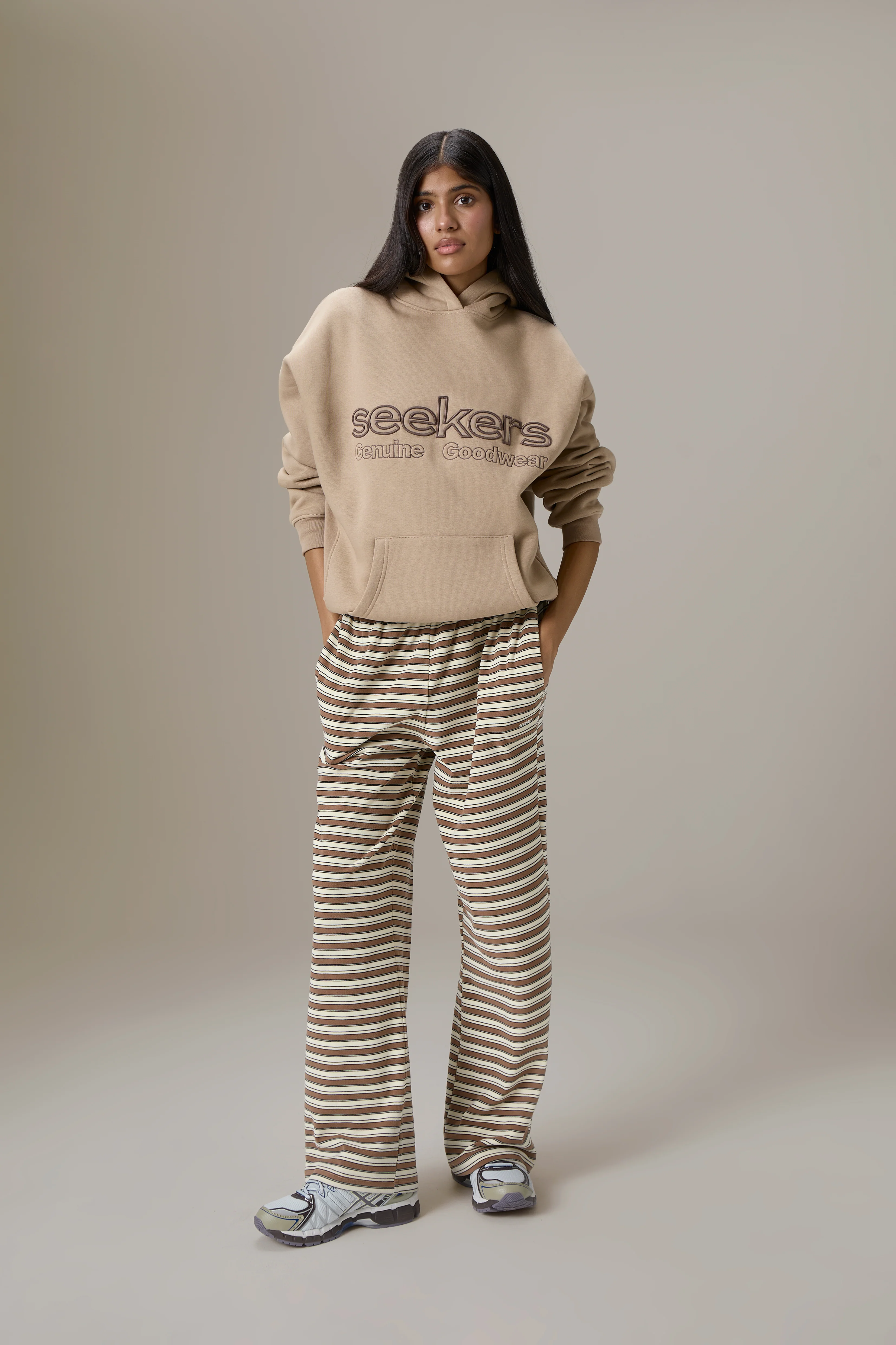 Seekers Goodwear Hoodie in Teddy Beige - Image 7