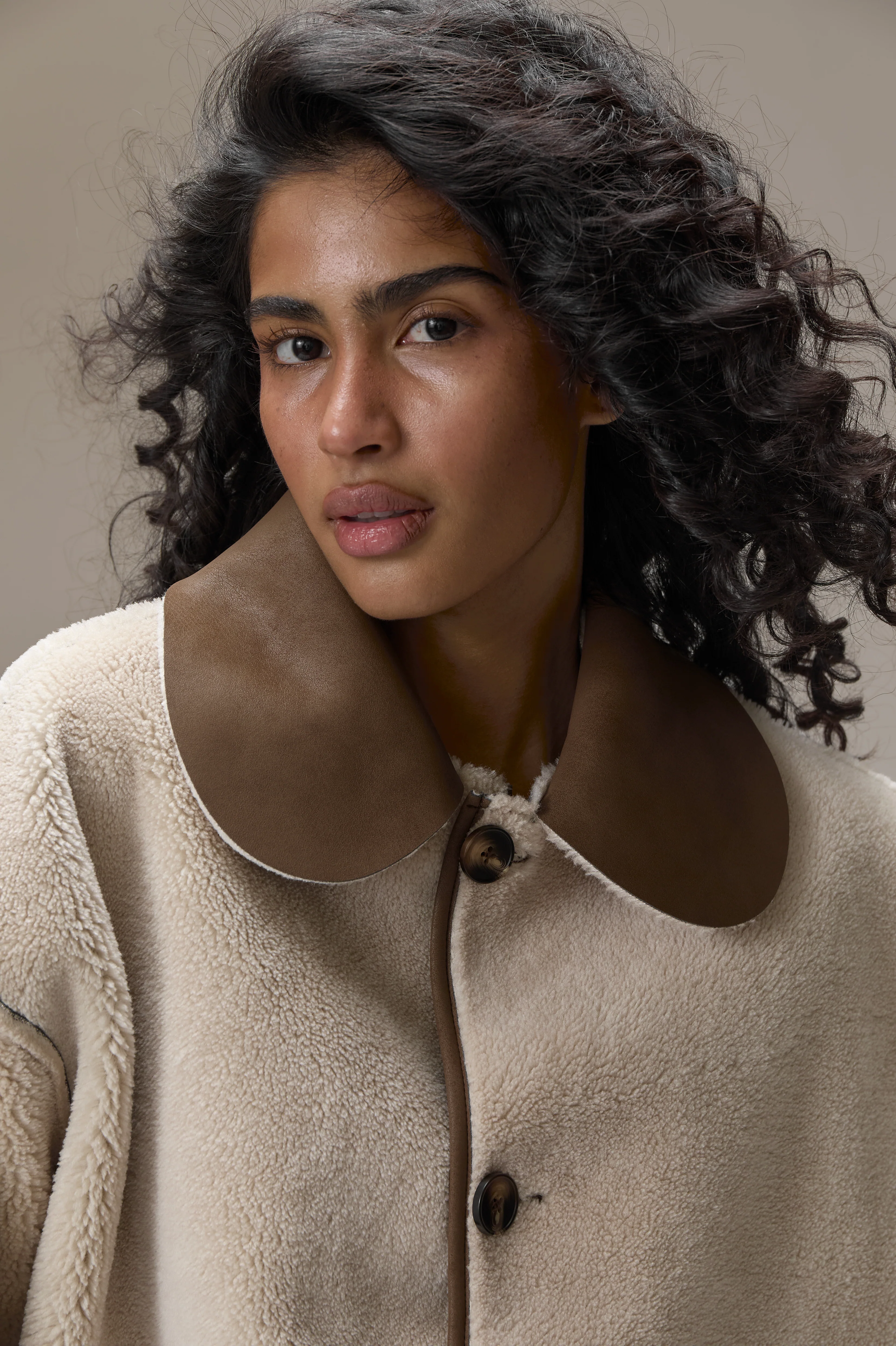 Tully Reversible Coat in Brown Bear - Image 7