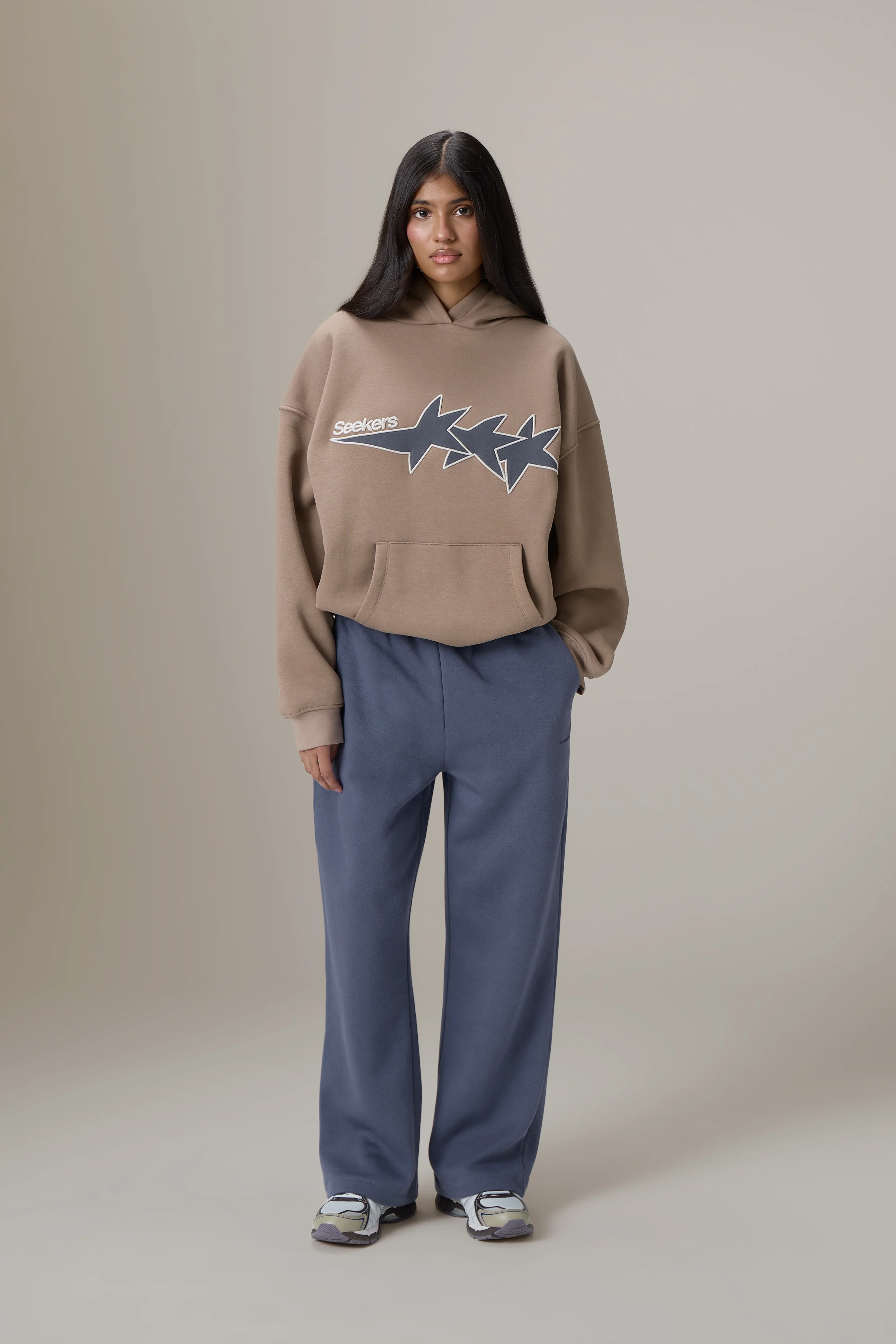 Seekers Stargirl Hoodie in Mid Brown - Image 4